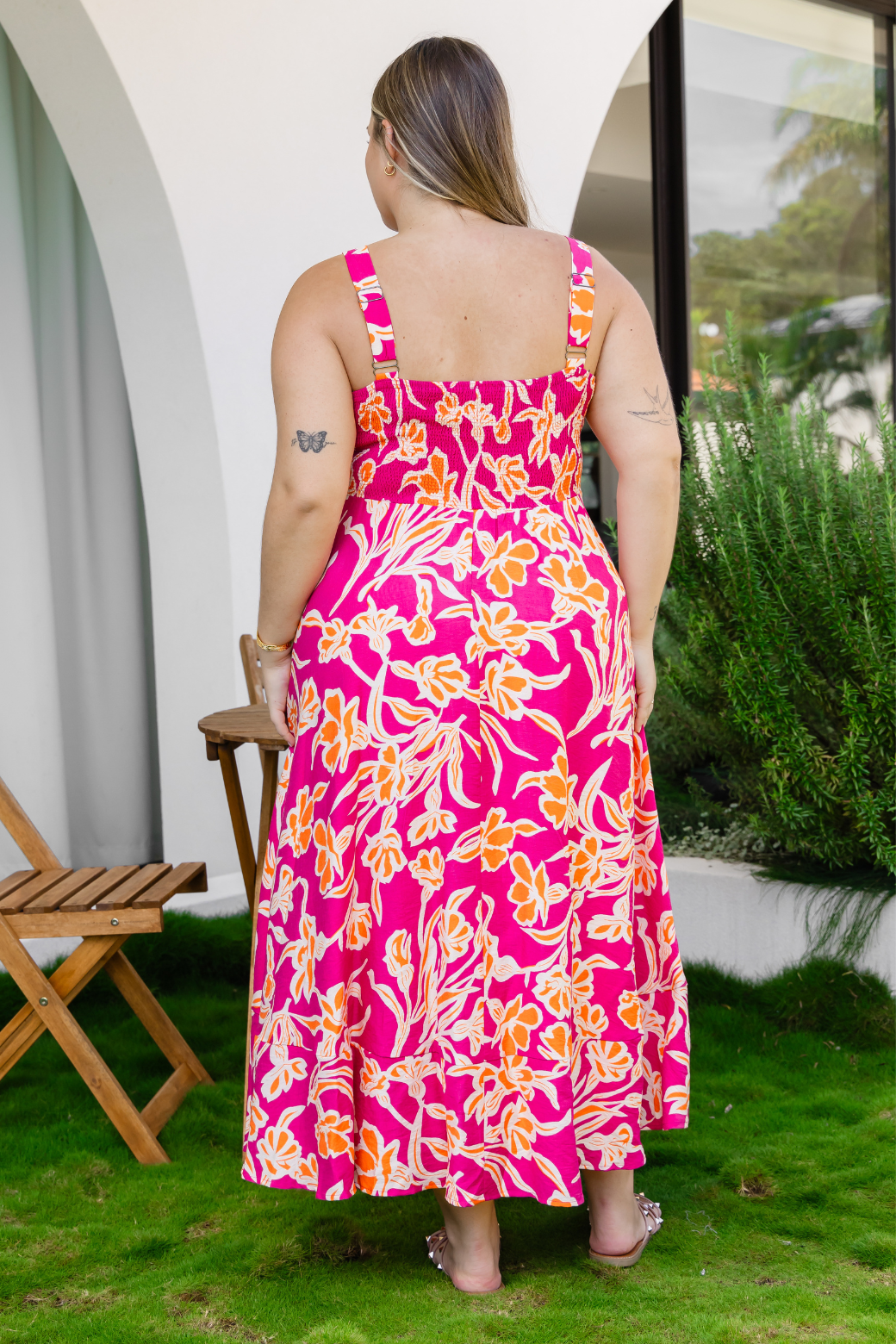 rosemary midi dress Rosemary Midi Dress Hudson Print Pink – Orange Sherbet Boutique