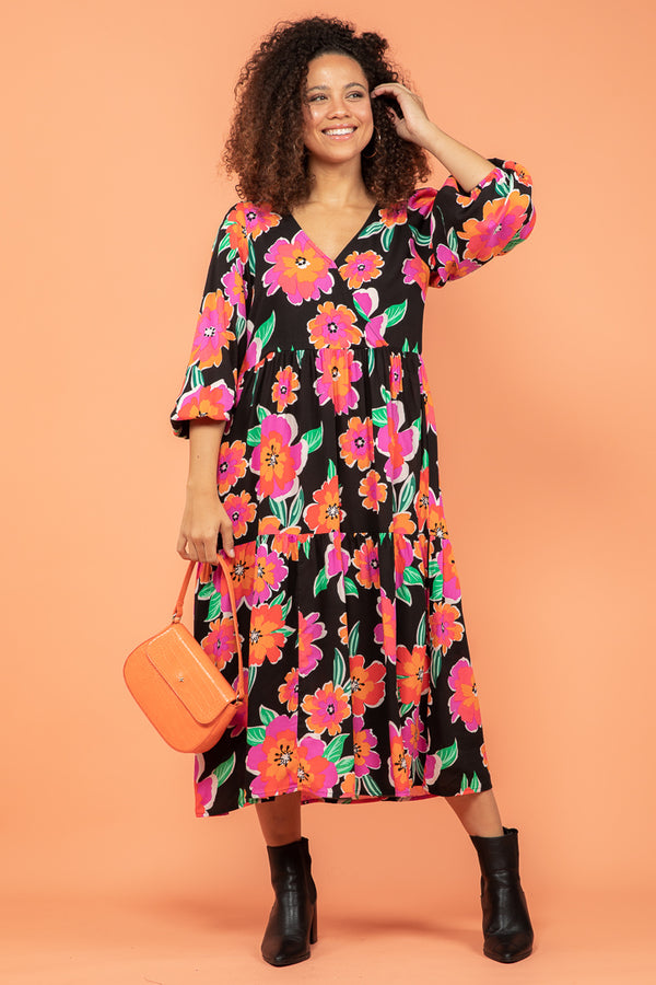 Women's Casual Midi Dresses Australia Orange Sherbet Orange Sherbet