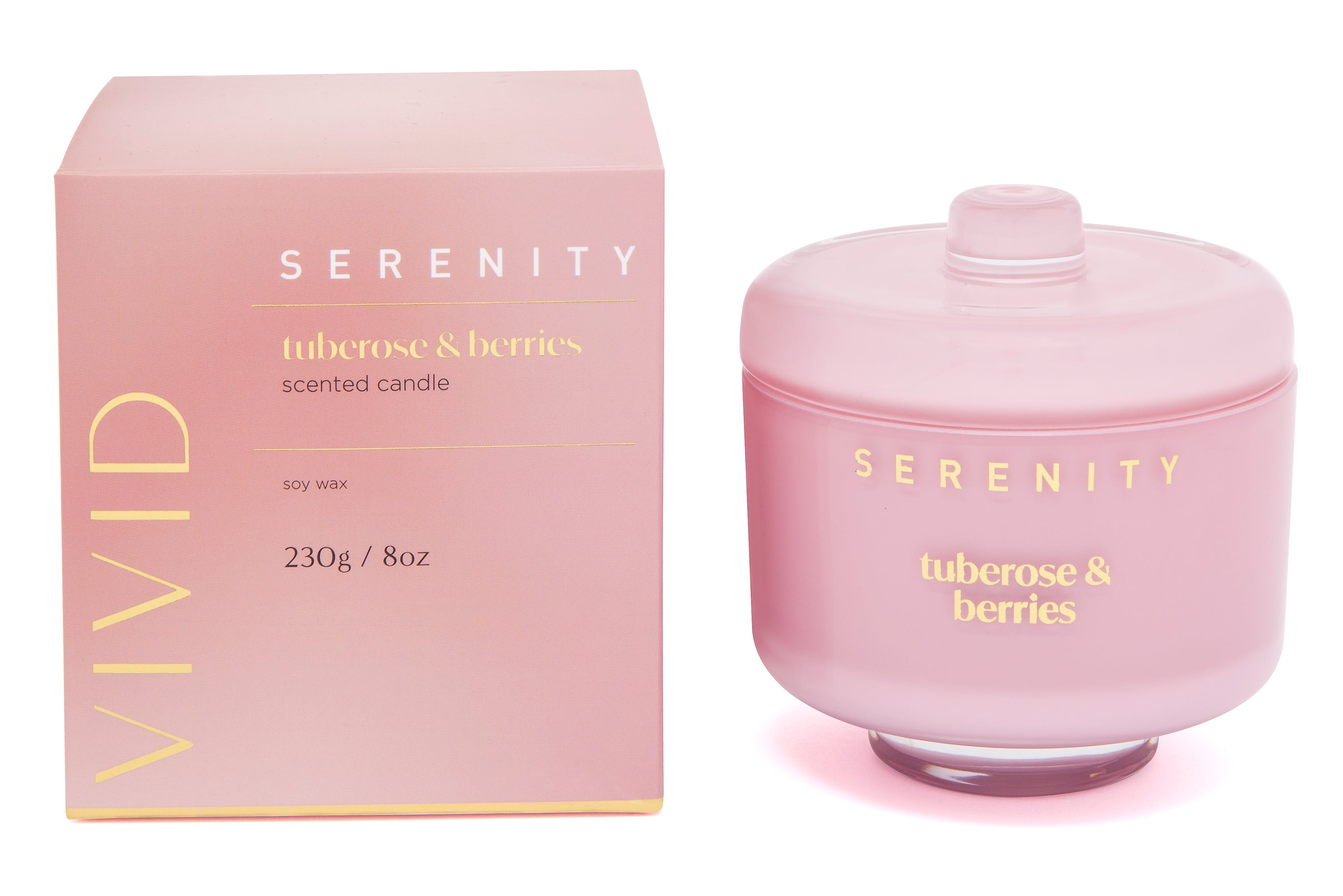 Home Fragrance Co Vivid Candle Tuberose & Berries 230g