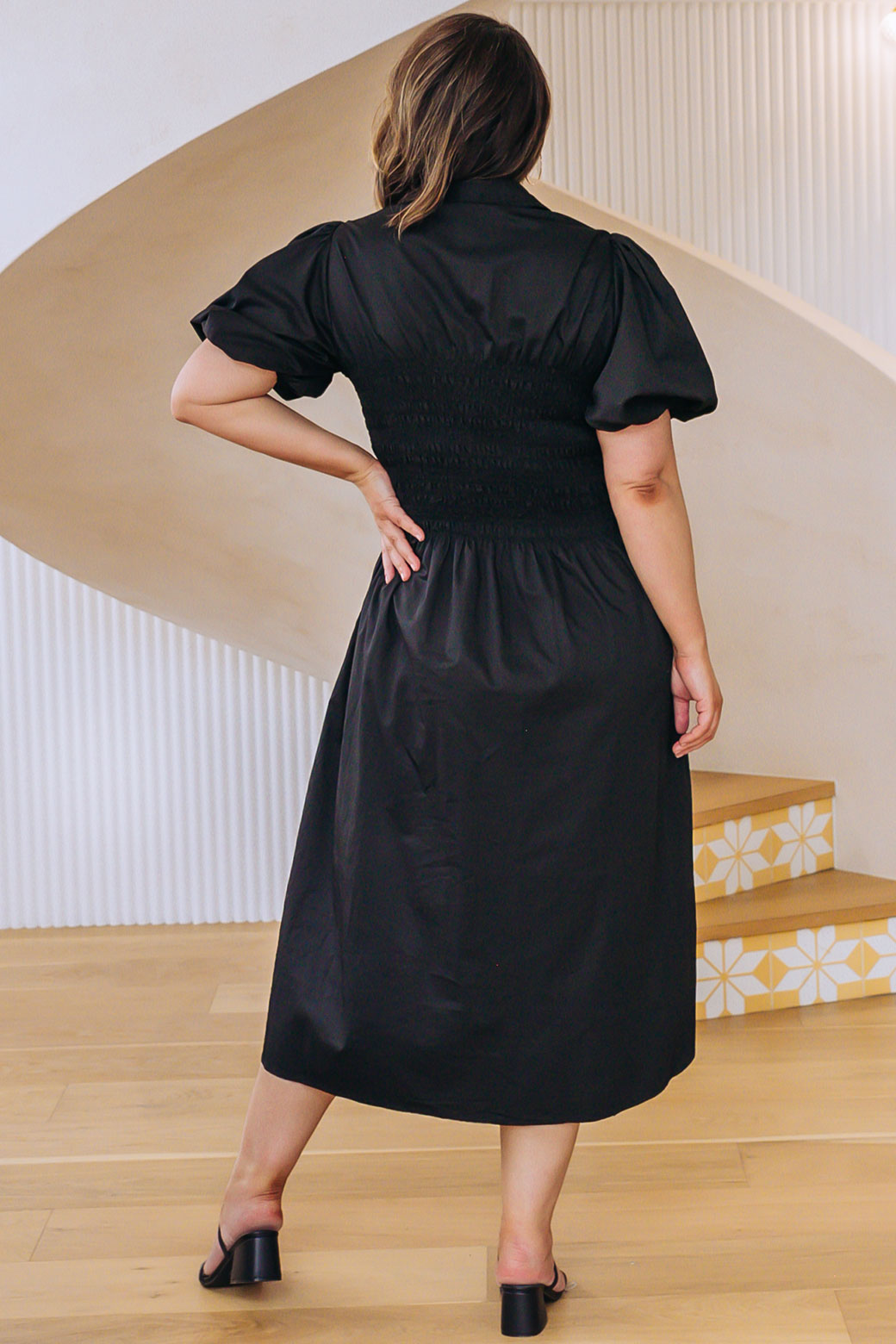 Samantha Midi Dress Black