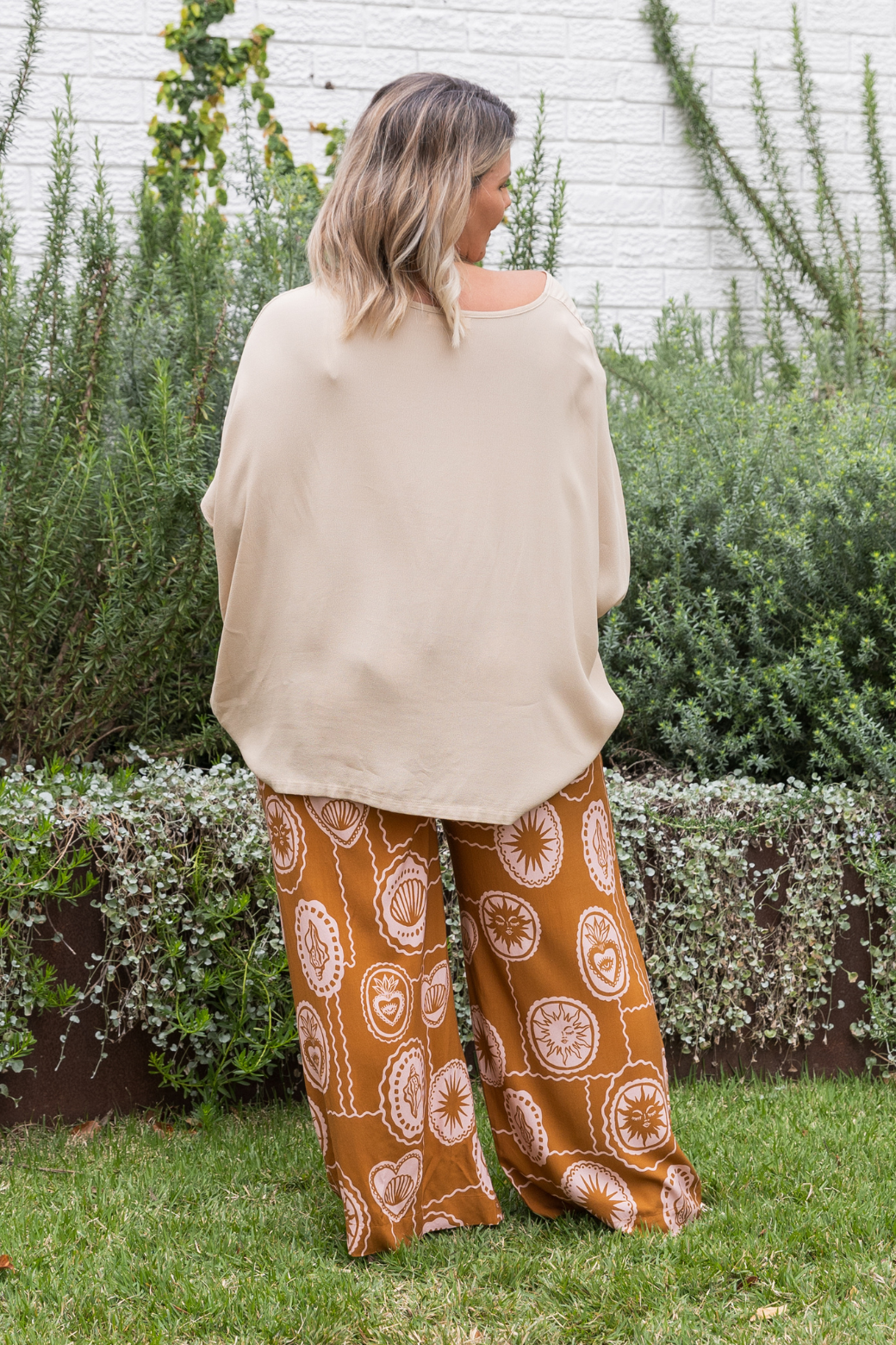 Brodie Drape Top Natural