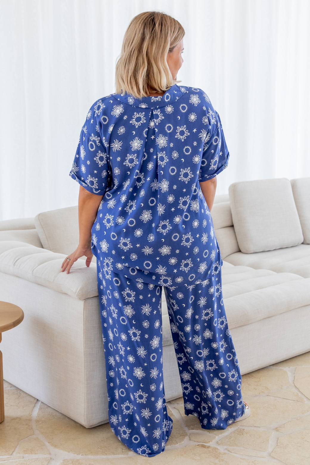 Sandrine Pants Nova Print Twilight Blue