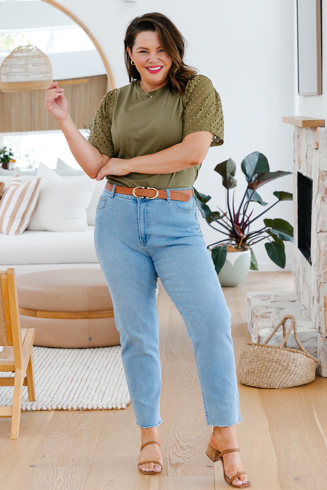 Final Sale | Sass Brianna Top Olive