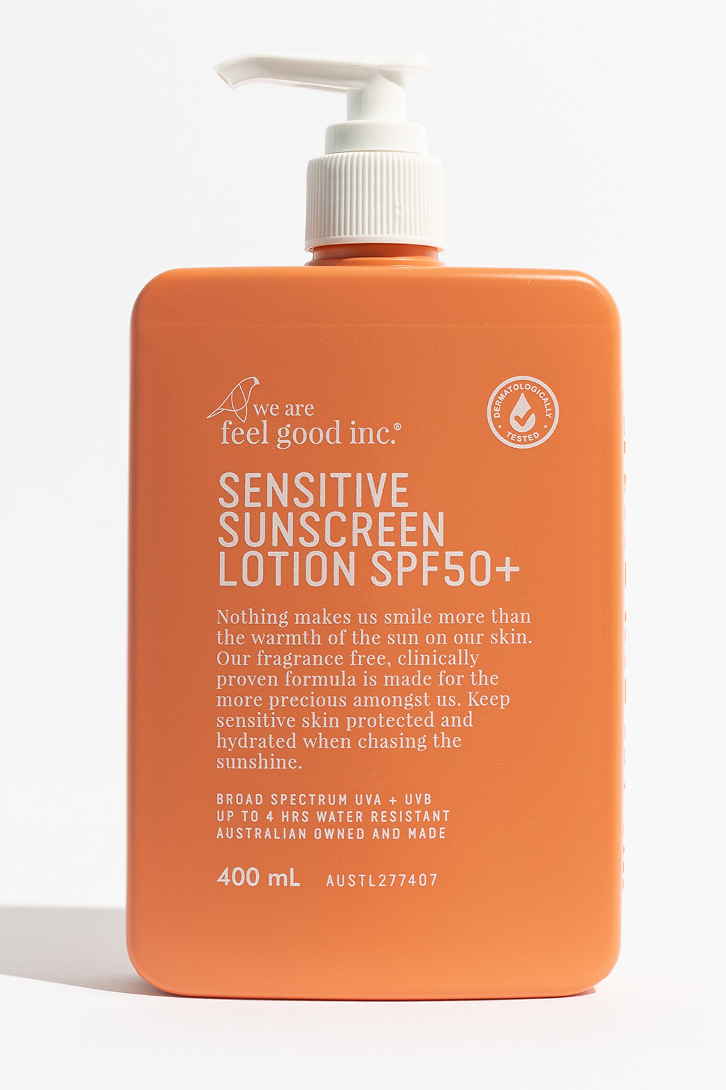 We Are Feel Good Inc Sensitive Sunscreen Lotion SPF50+ 400ml
