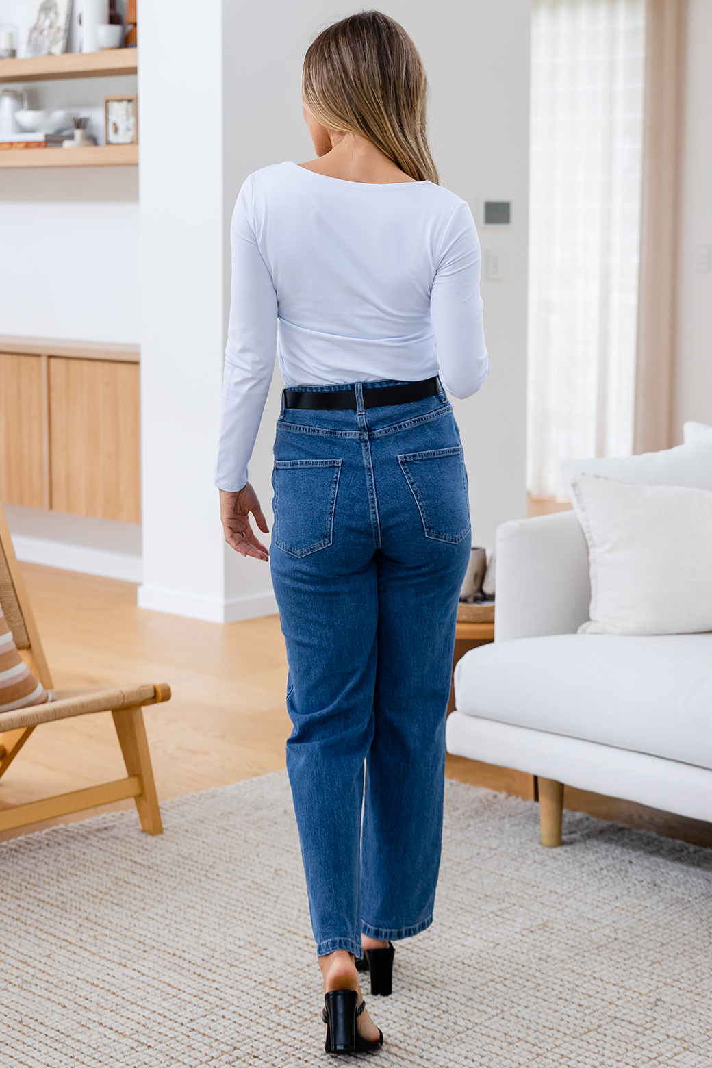 FINAL SALE | Sass Serena Vee Top White