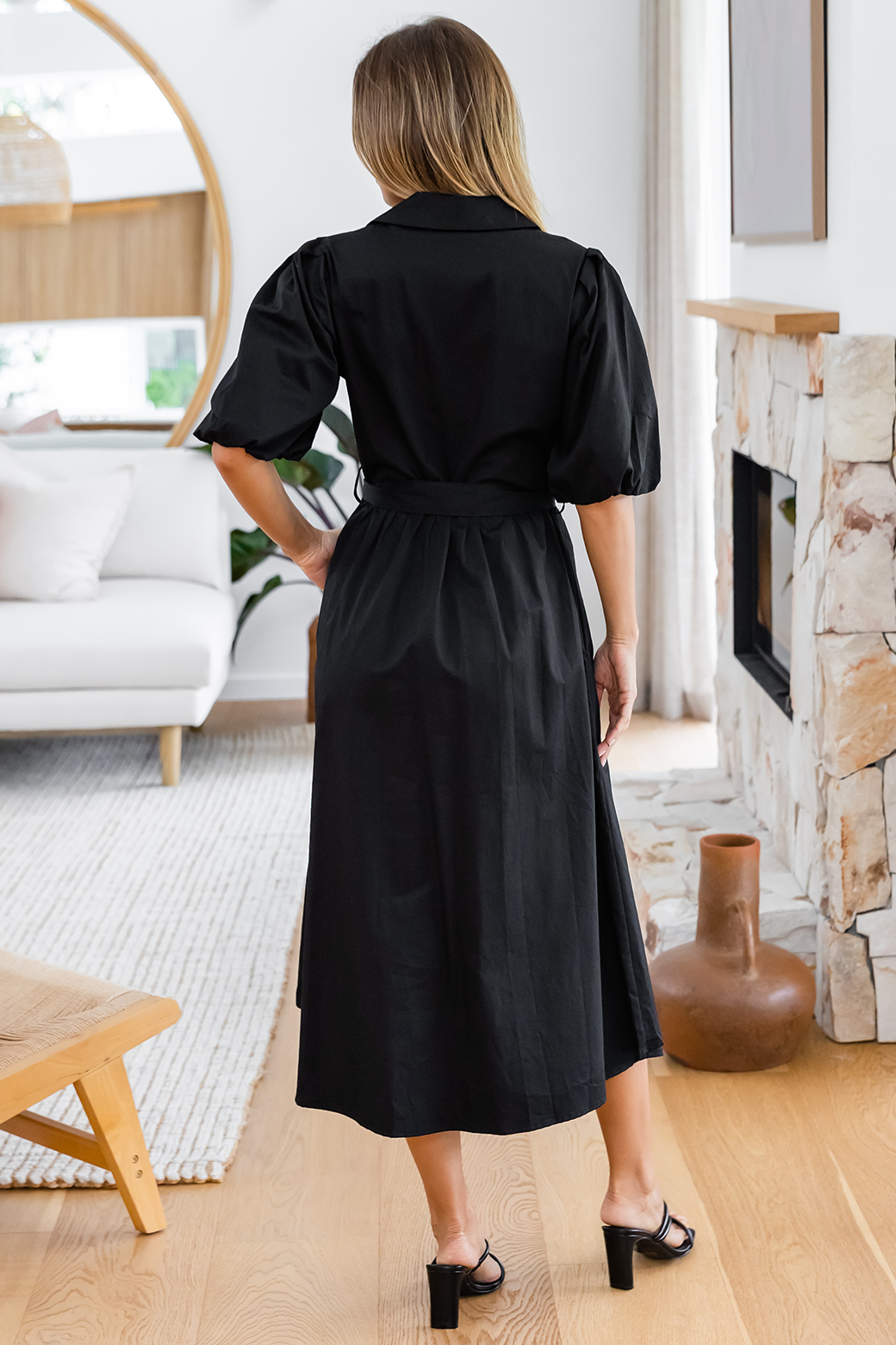 Final Sale | Shannon Midi Dress Black