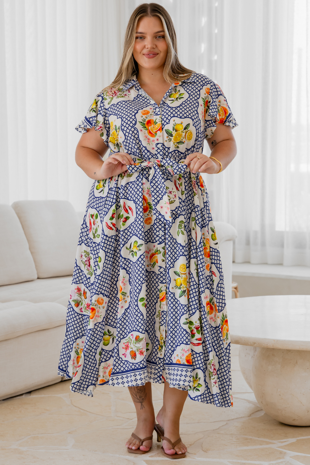 Shelby Midi Dress Hastings Print