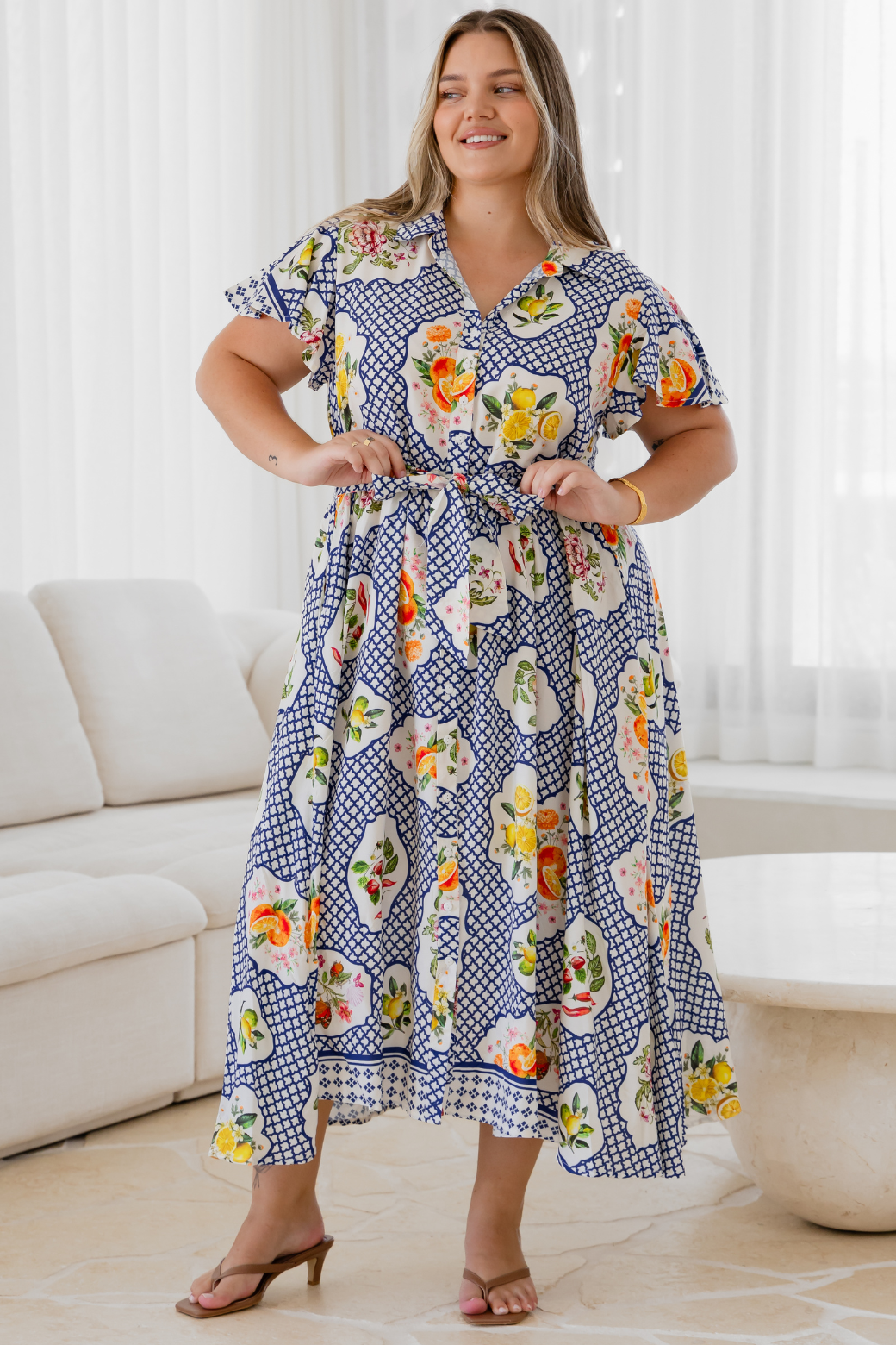 Shelby Midi Dress Hastings Print