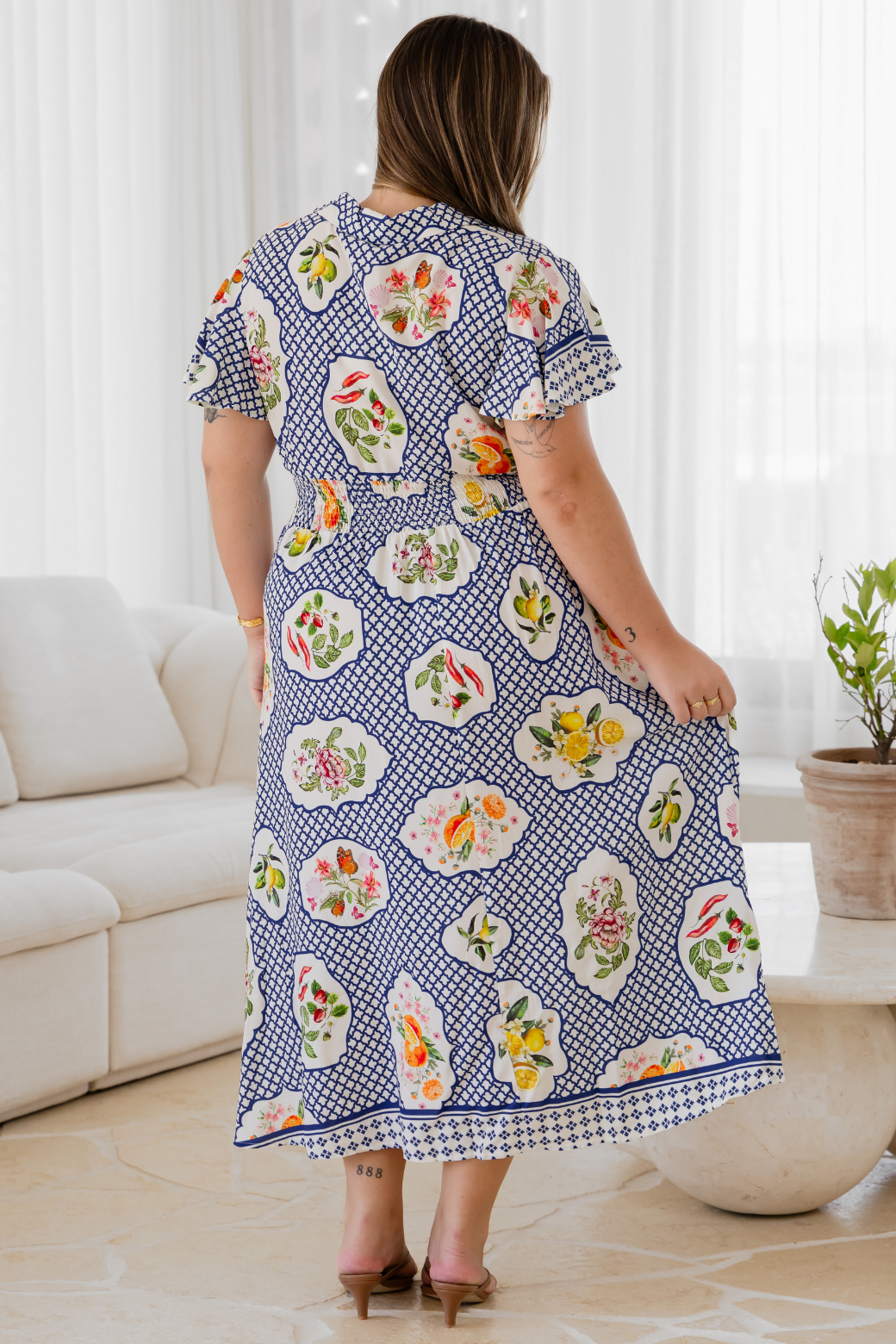 Shelby Midi Dress Hastings Print