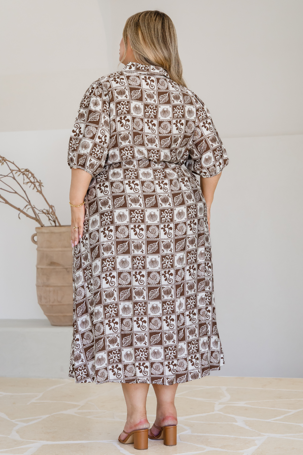 Final Sale | Shellie Midi Dress Waverley Print Choc