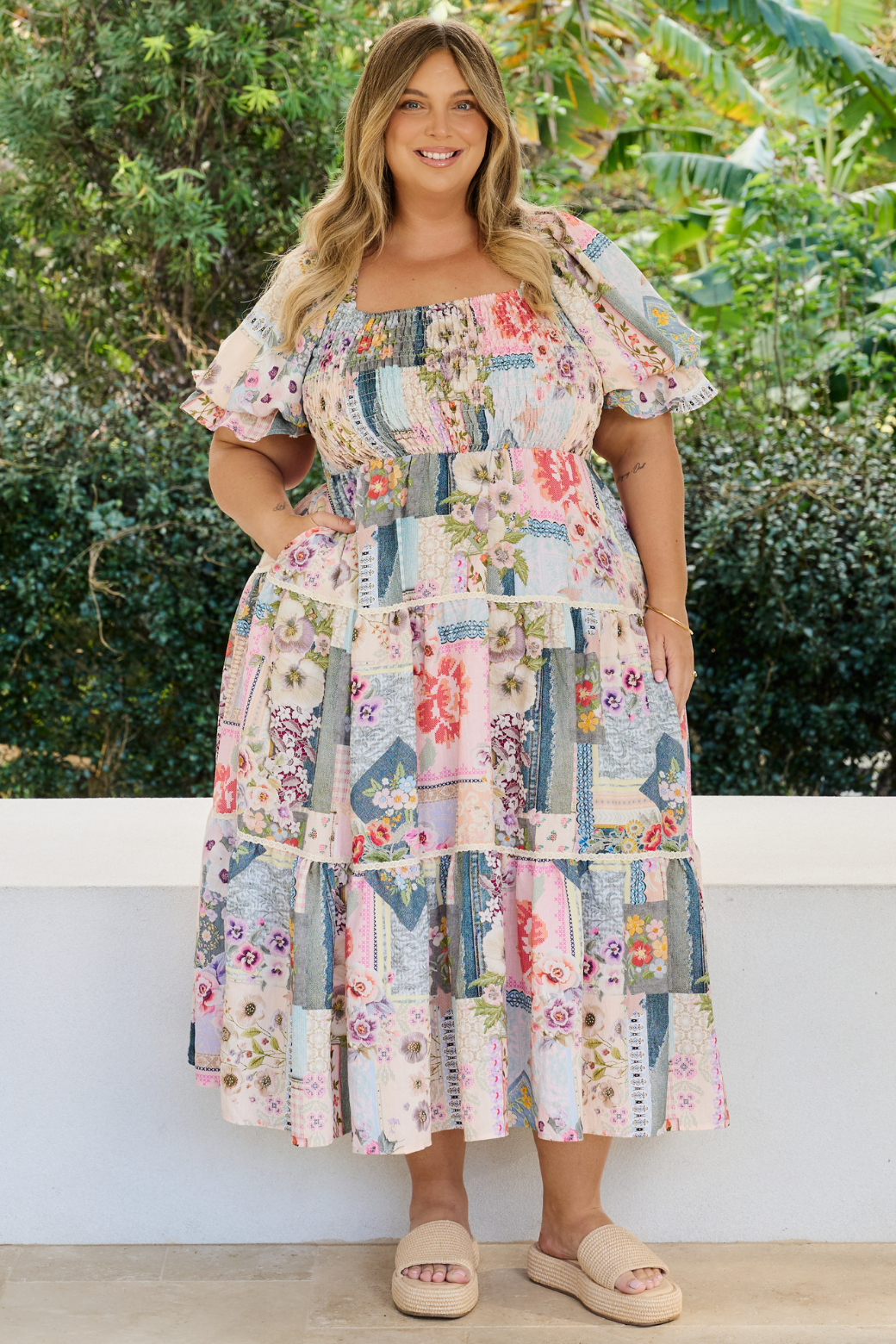 Shiloh Midi Dress Francesca Print