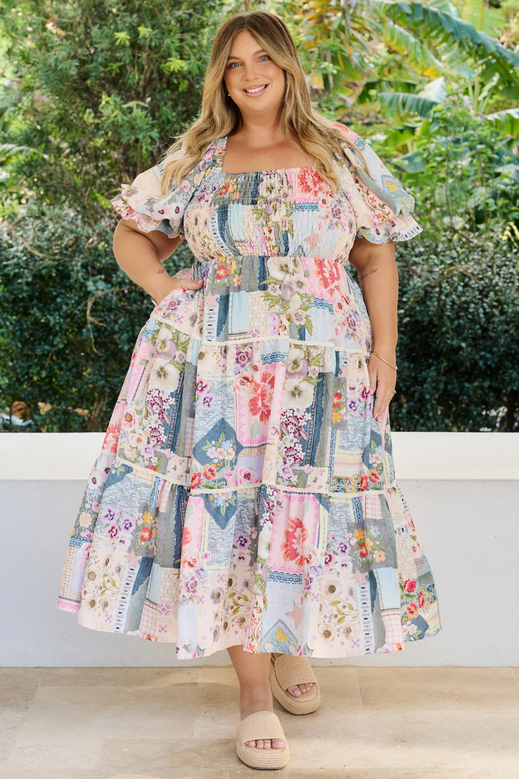 Shiloh Midi Dress Francesca Print