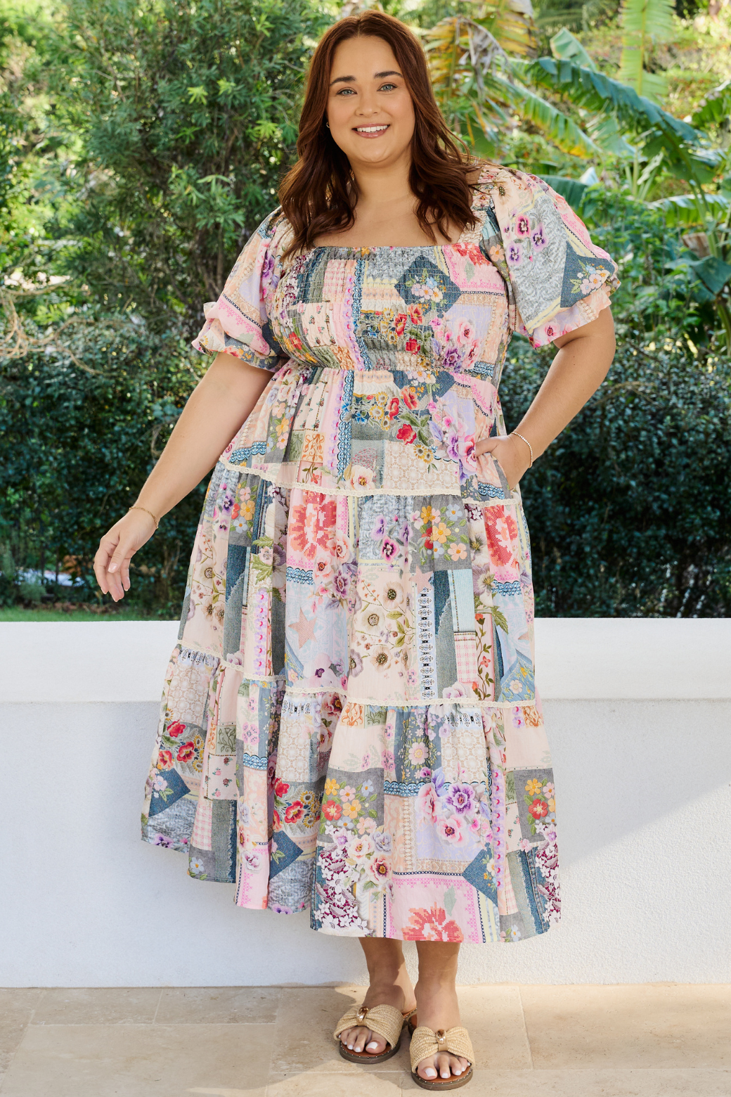Shiloh Midi Dress Francesca Print