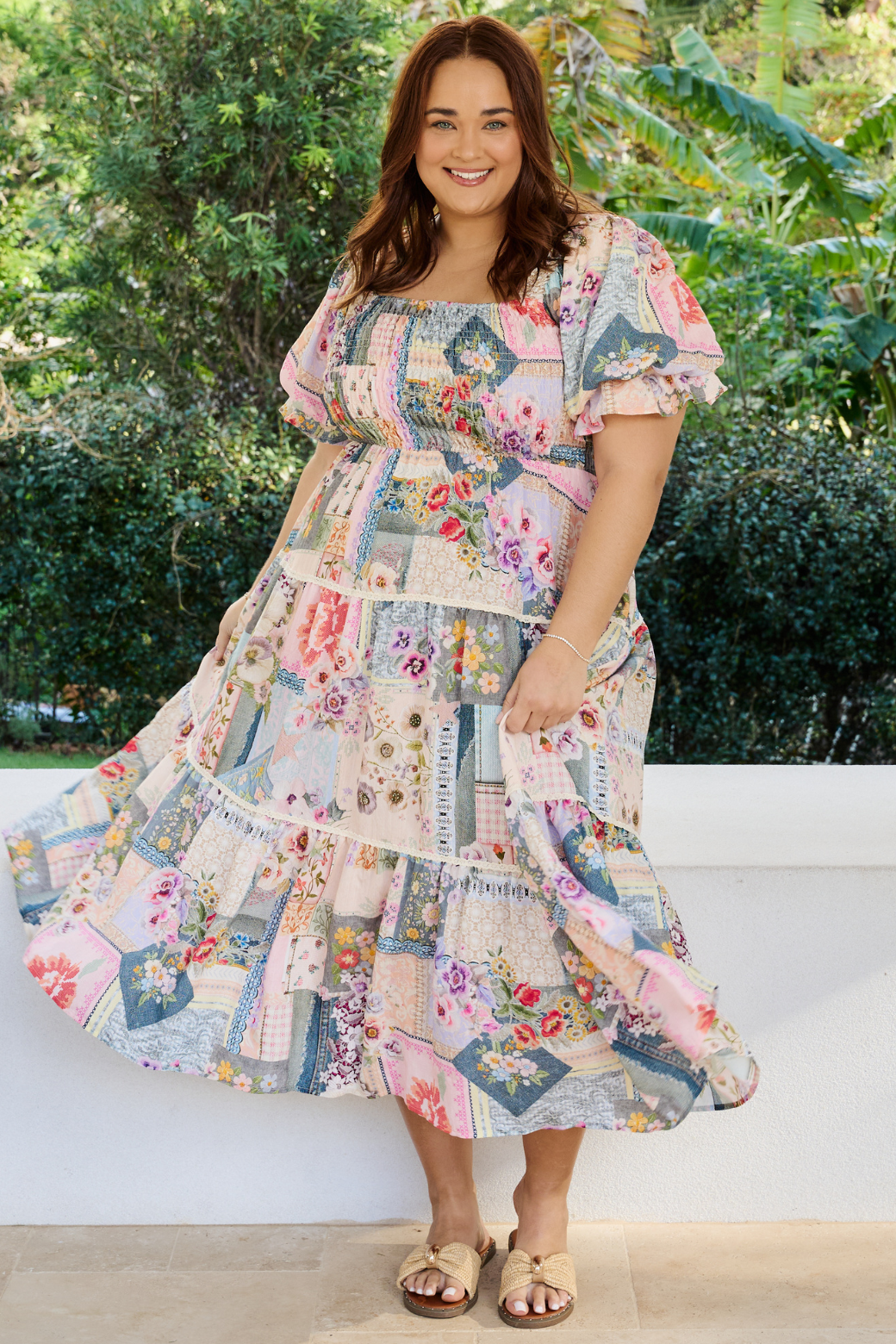 Shiloh Midi Dress Francesca Print
