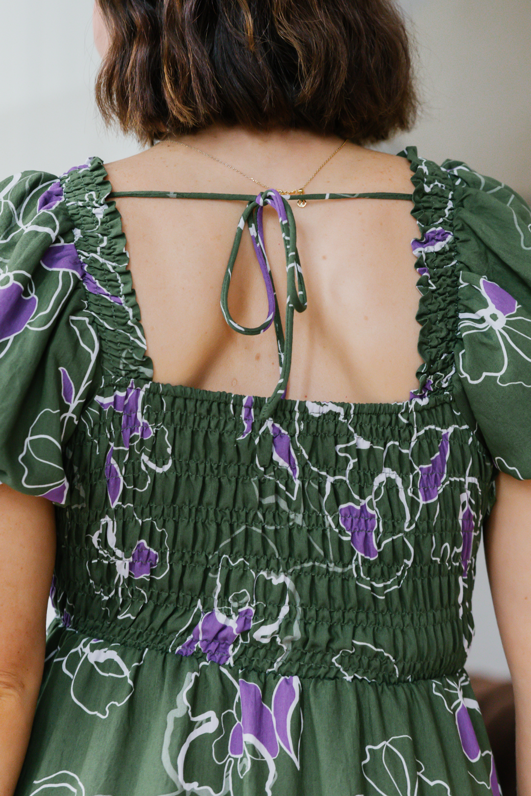 Shiloh Midi Dress Jasper Floral Olive