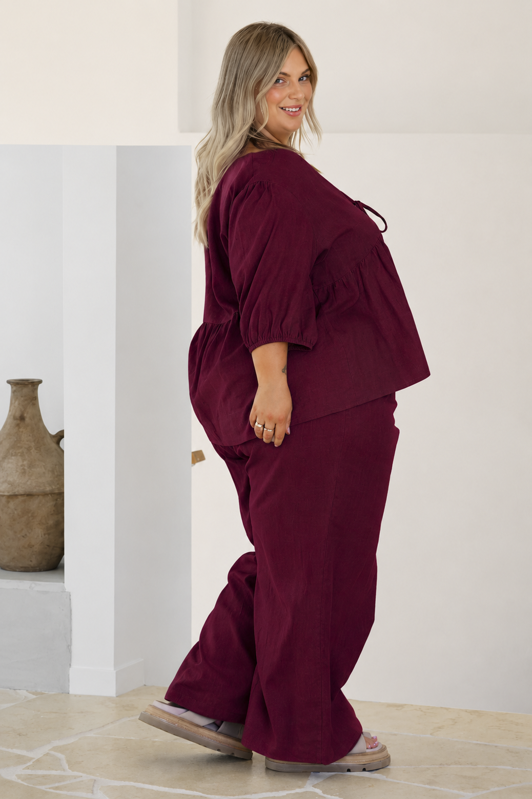 Siren Top Burgundy