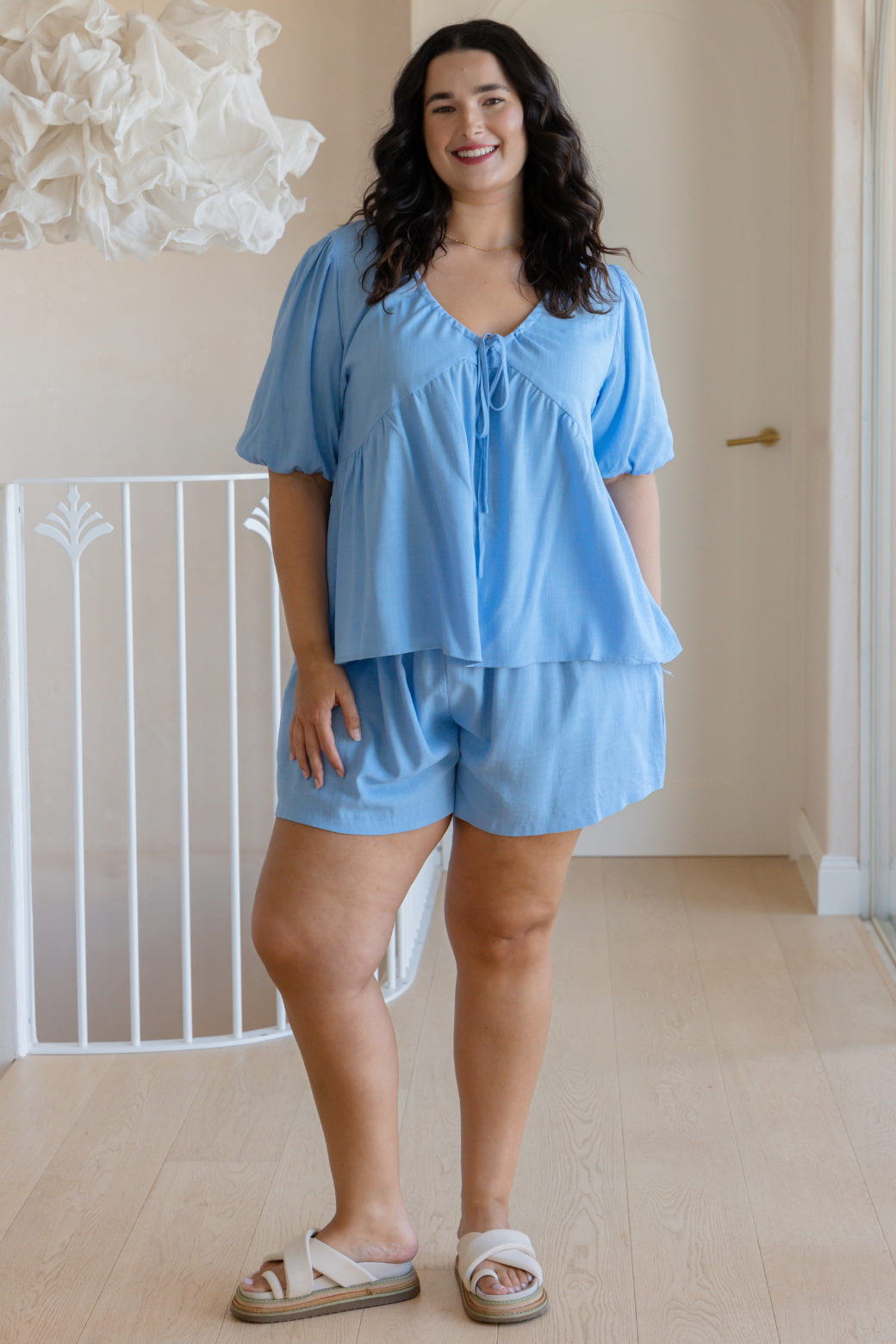 Siren Top Powder Blue