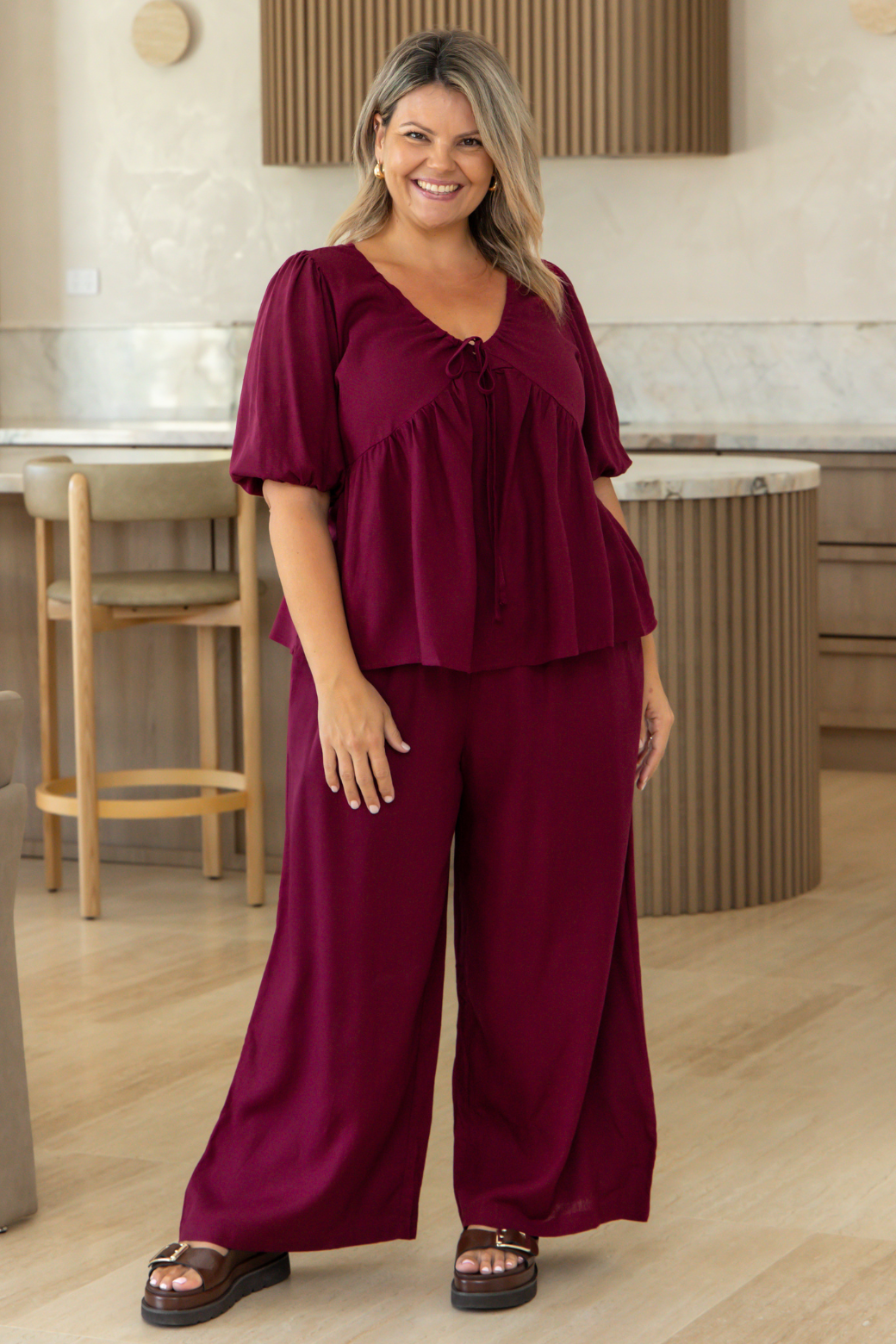 Siren Top Burgundy