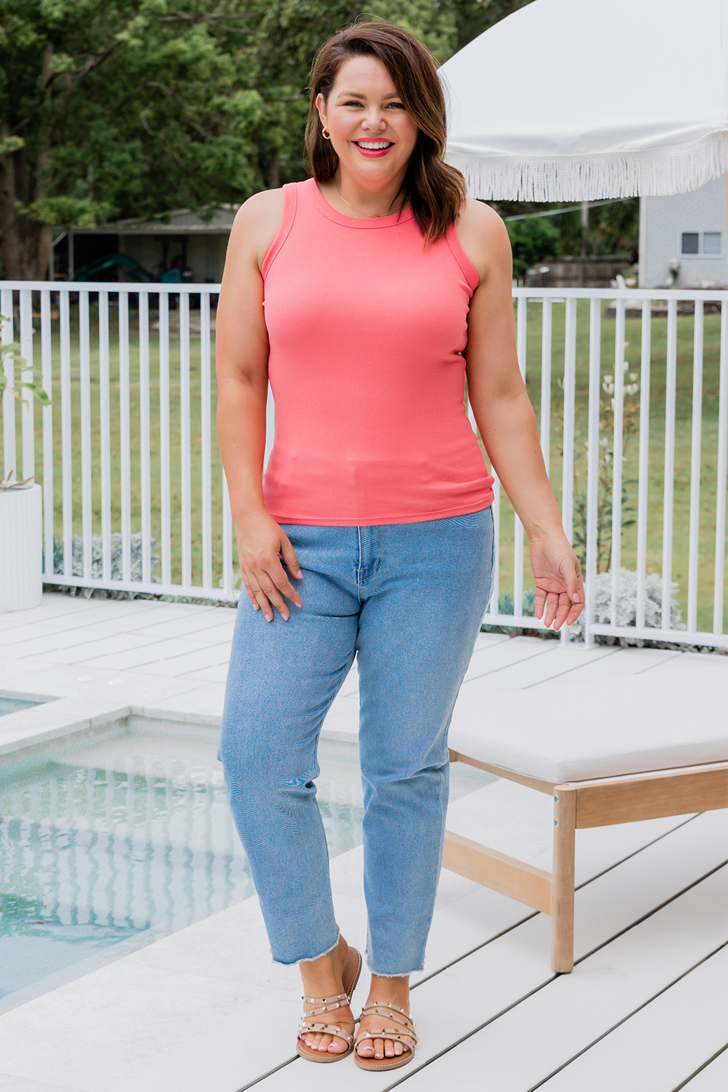 Final Sale | Sass Sonny Tank Coral