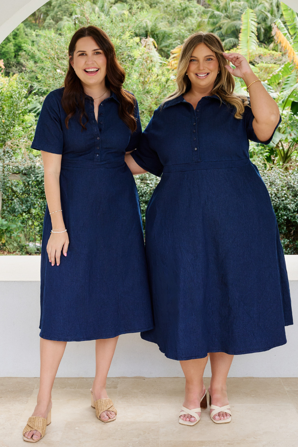 Spencer Midi Denim Dress Indigo