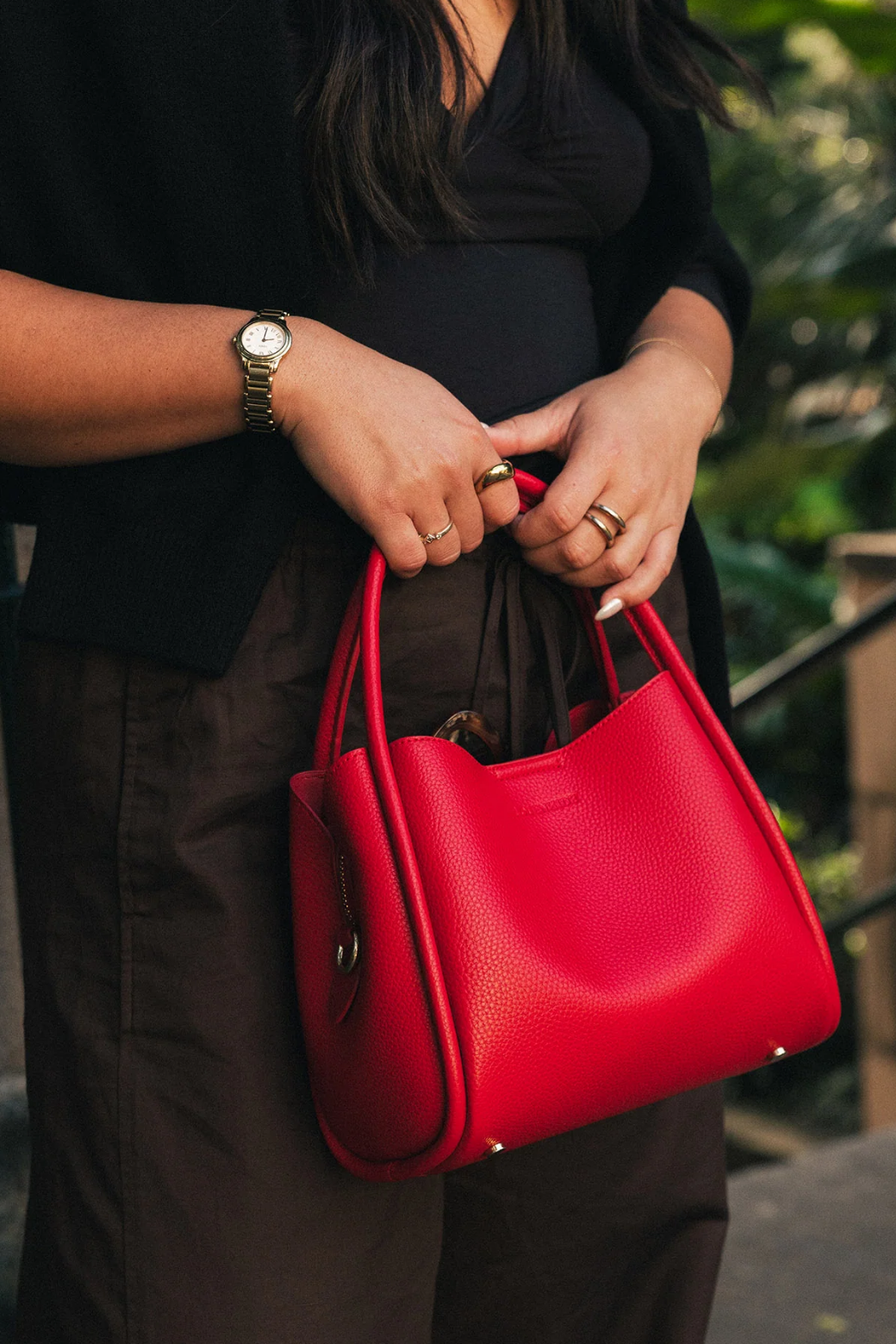 Louenhide Steffie Mini Tote Bag Red