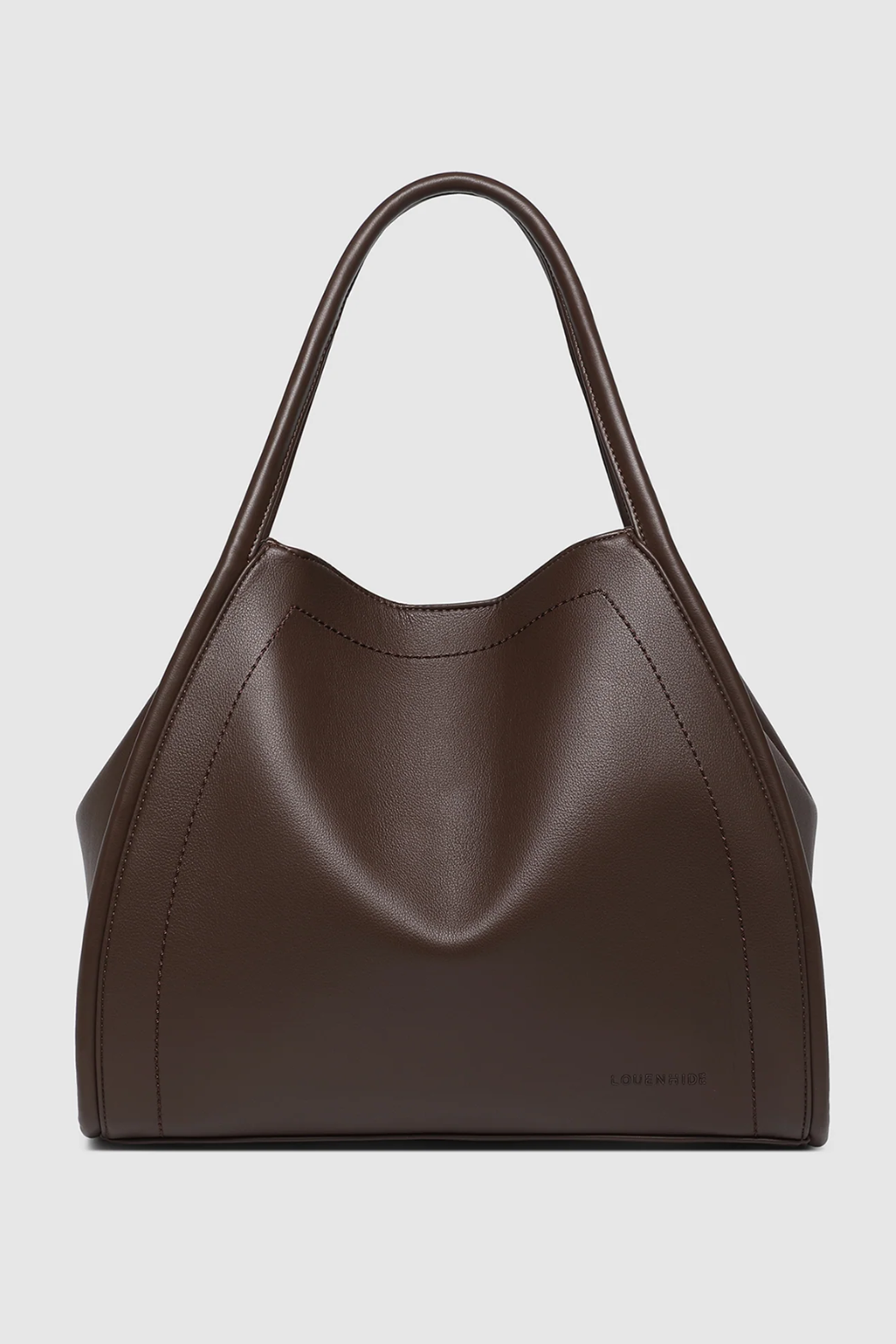Louenhide Sutton Shoulder Bag Chocolate Vegan Leather
