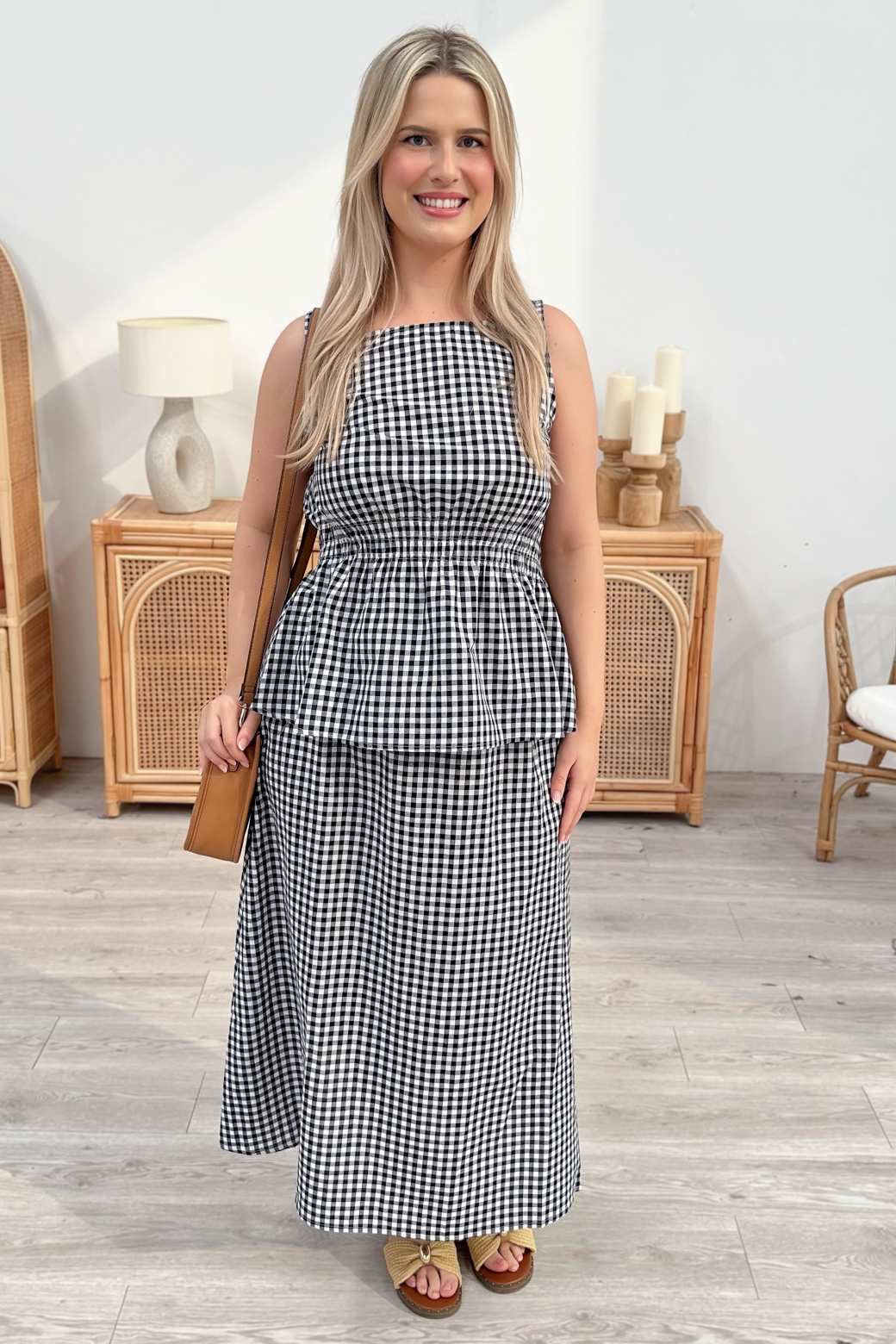 Sullivan Top Navy Gingham