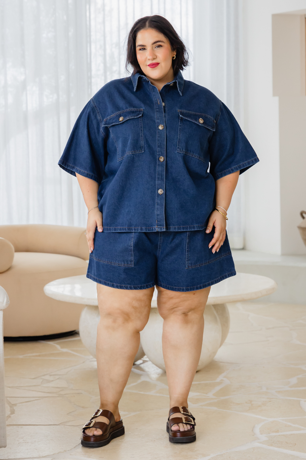 Tina Denim Shirt Dark Indigo