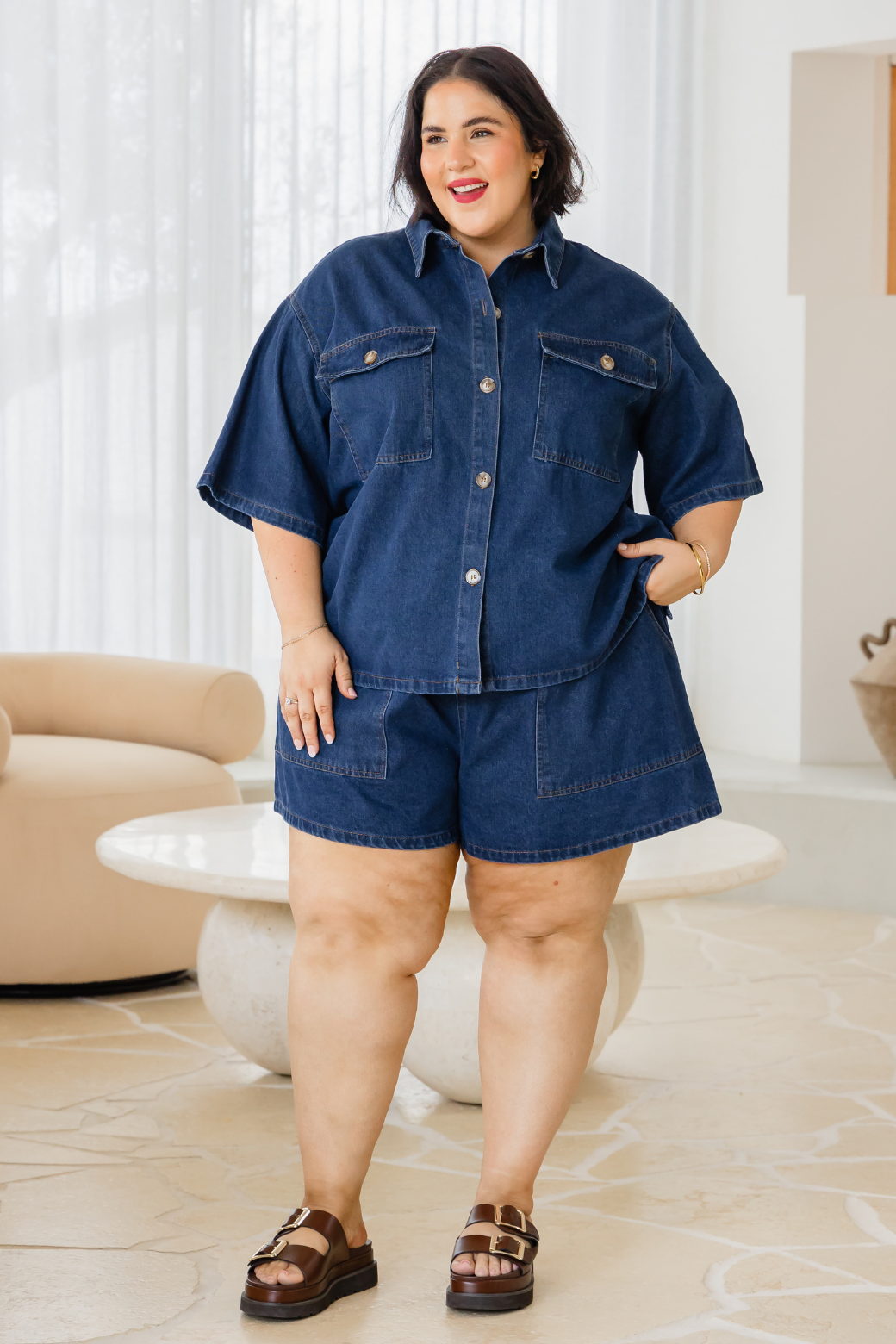 Tina Denim Shirt Dark Indigo