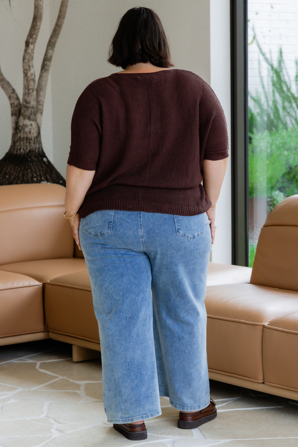 Tate Knitted Top Bitter Chocolate