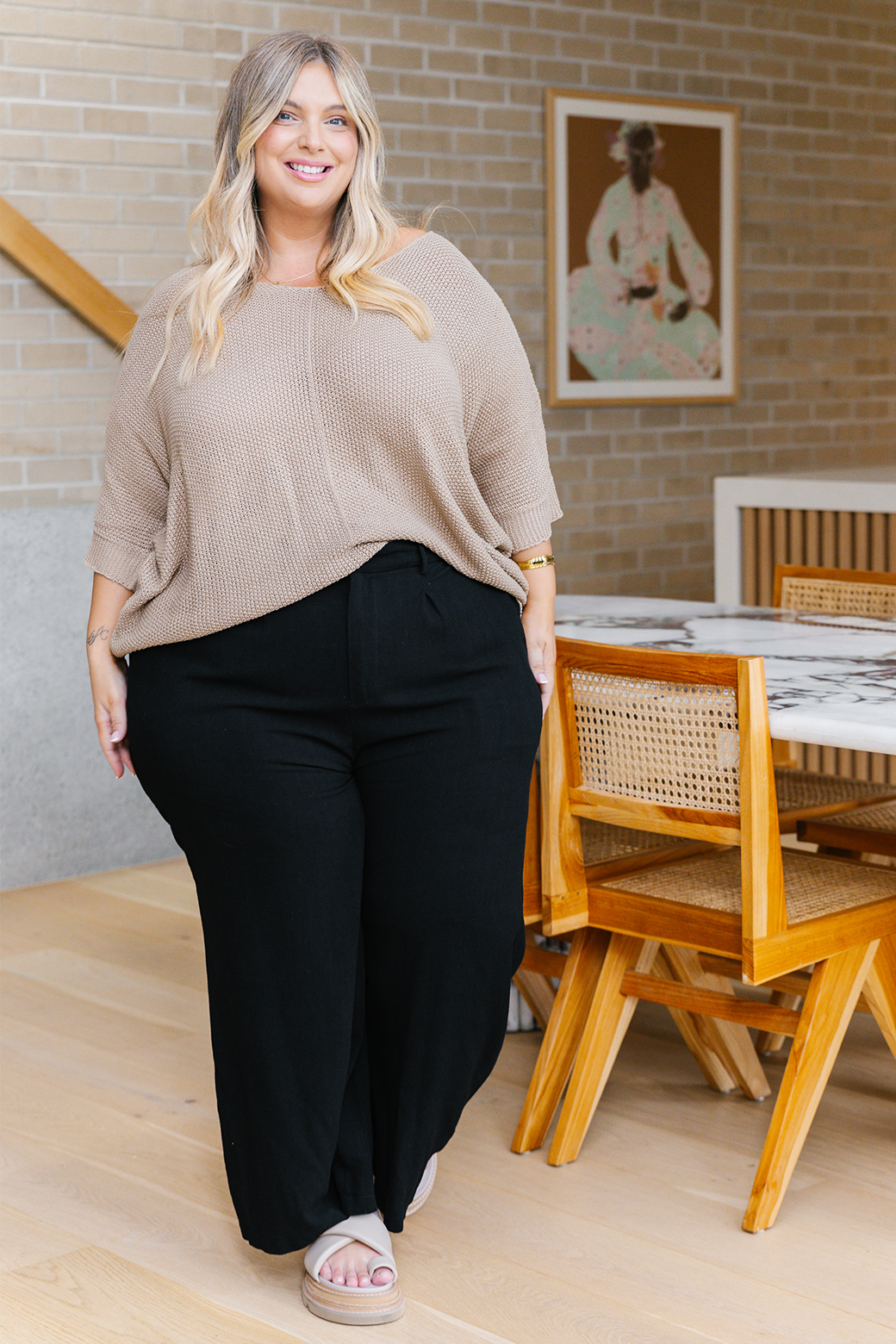 Tate Cotton Knit Top Natural