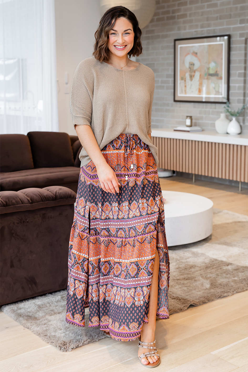 Tate Cotton Knit Top Natural