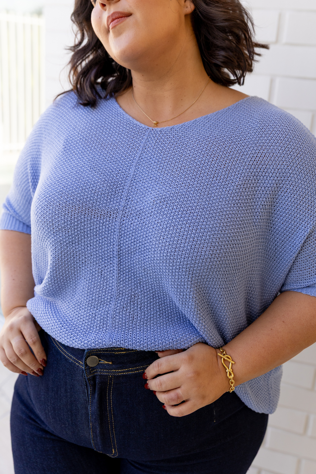 Tate Knit Blue