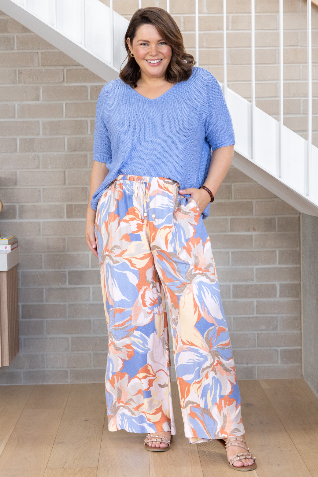 Tate Knit Top Blue