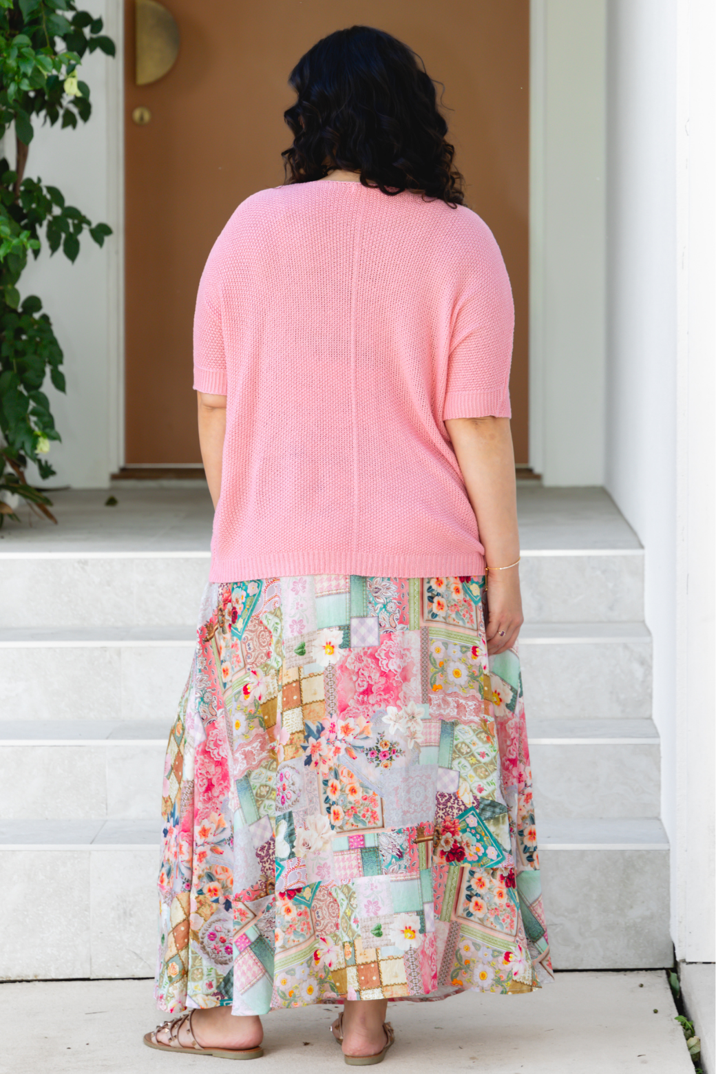 Tate Knit Top Blush Pink