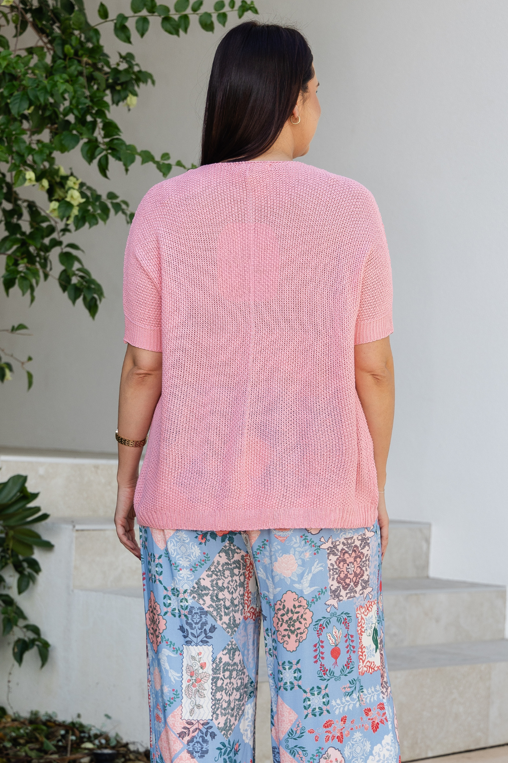 Tate Knit Top Blush Pink