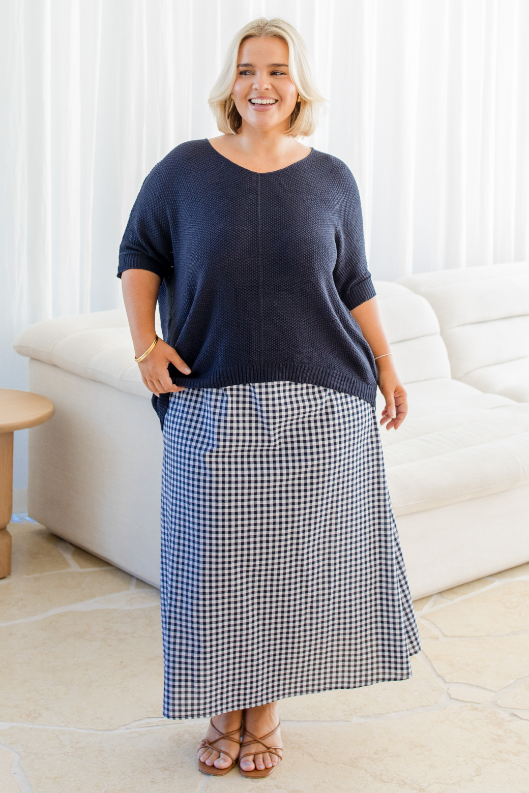 Tate Knit Top Navy
