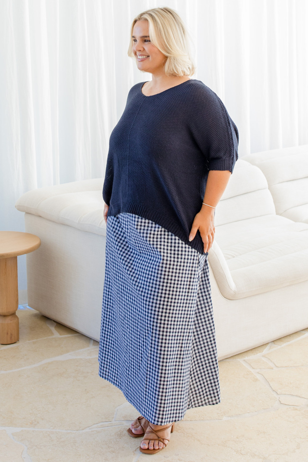 Tate Knit Top Navy