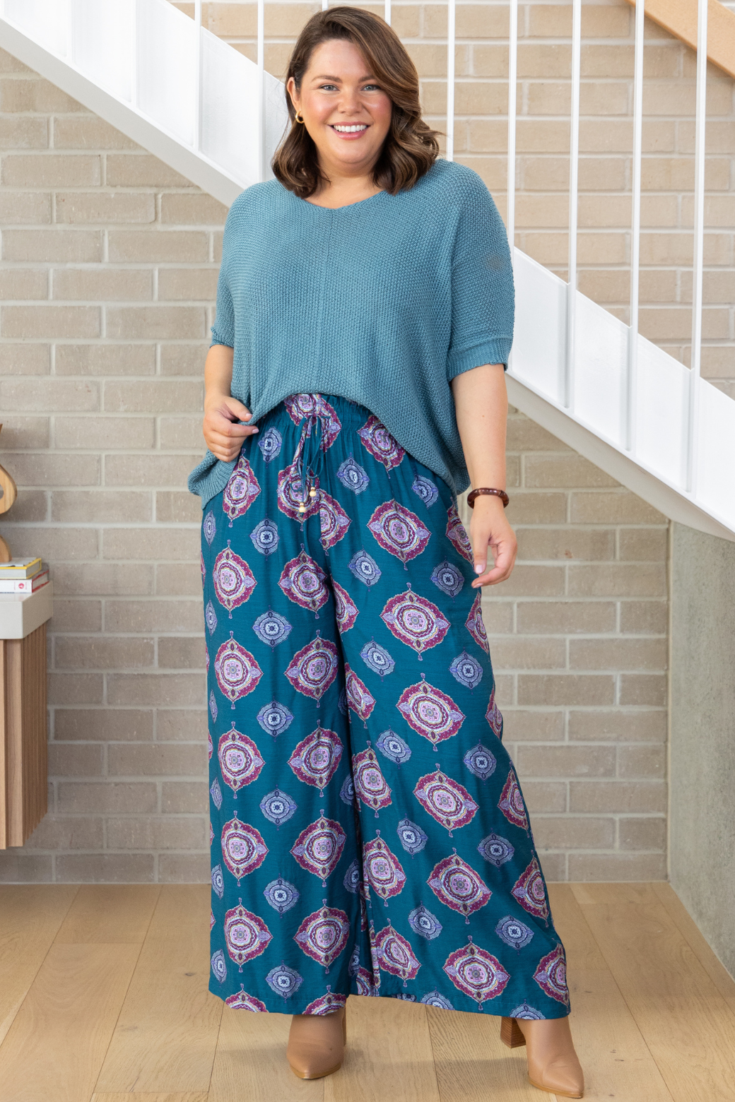 Tate Knit Top Teal