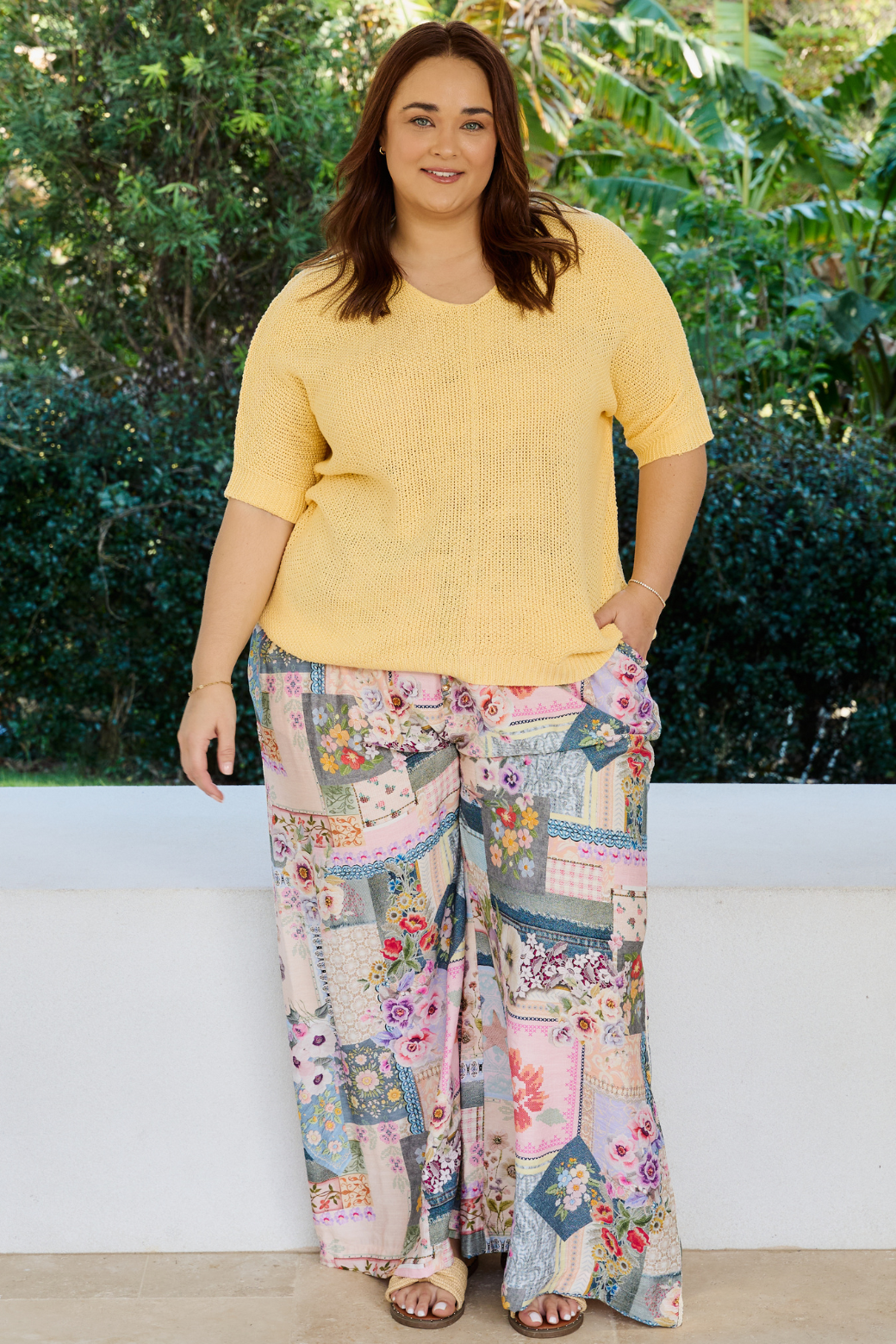 Tate Knit Top Yellow
