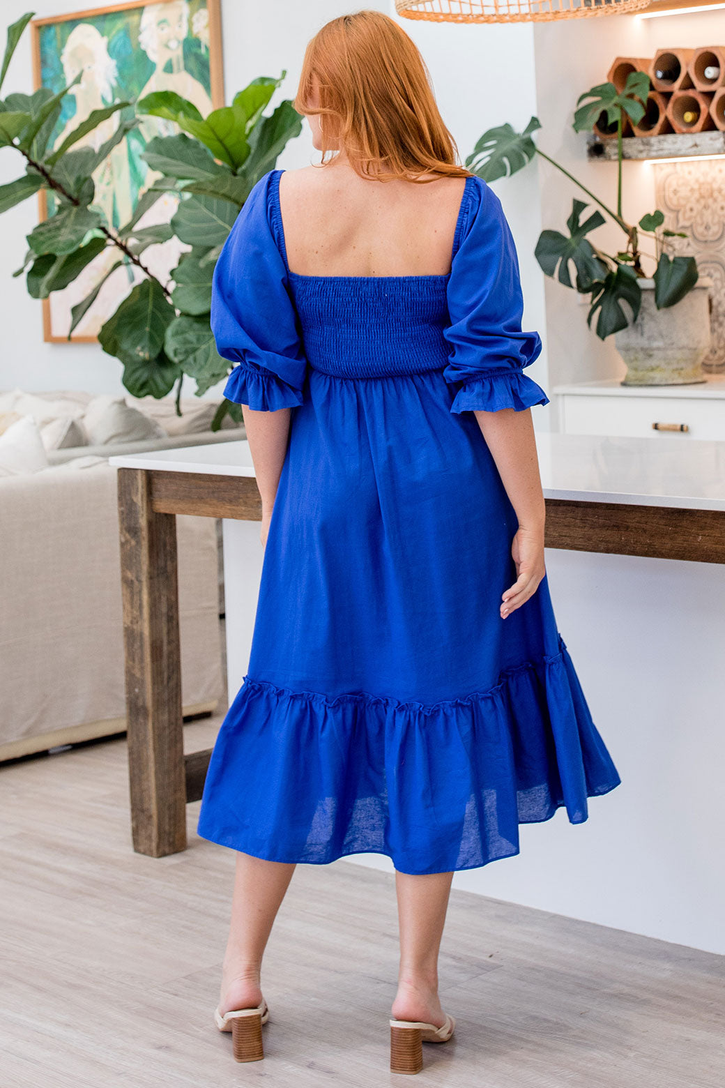 Tayla Midi Dress Blue