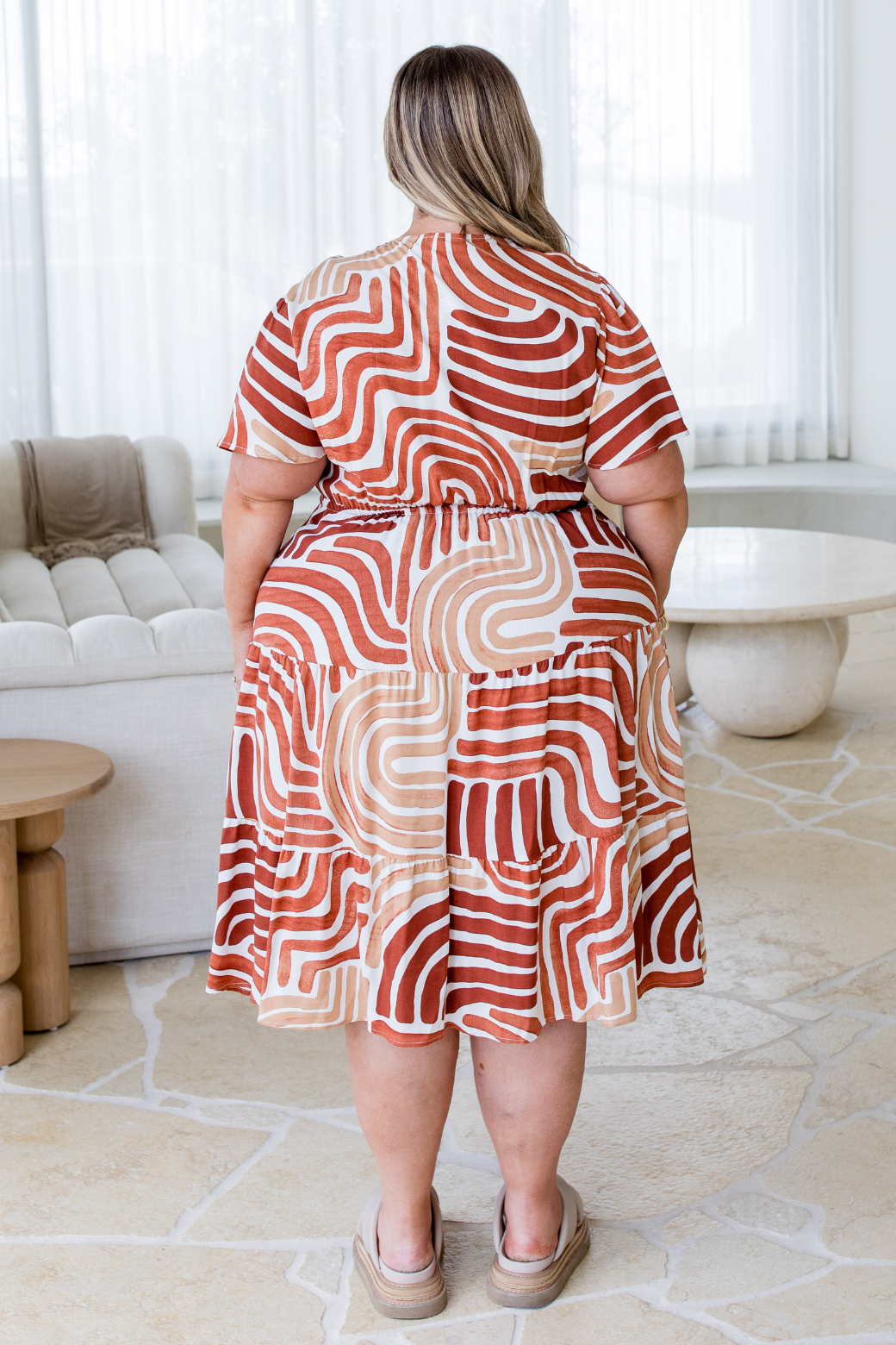 Tiana Midi Dress Mirage Print