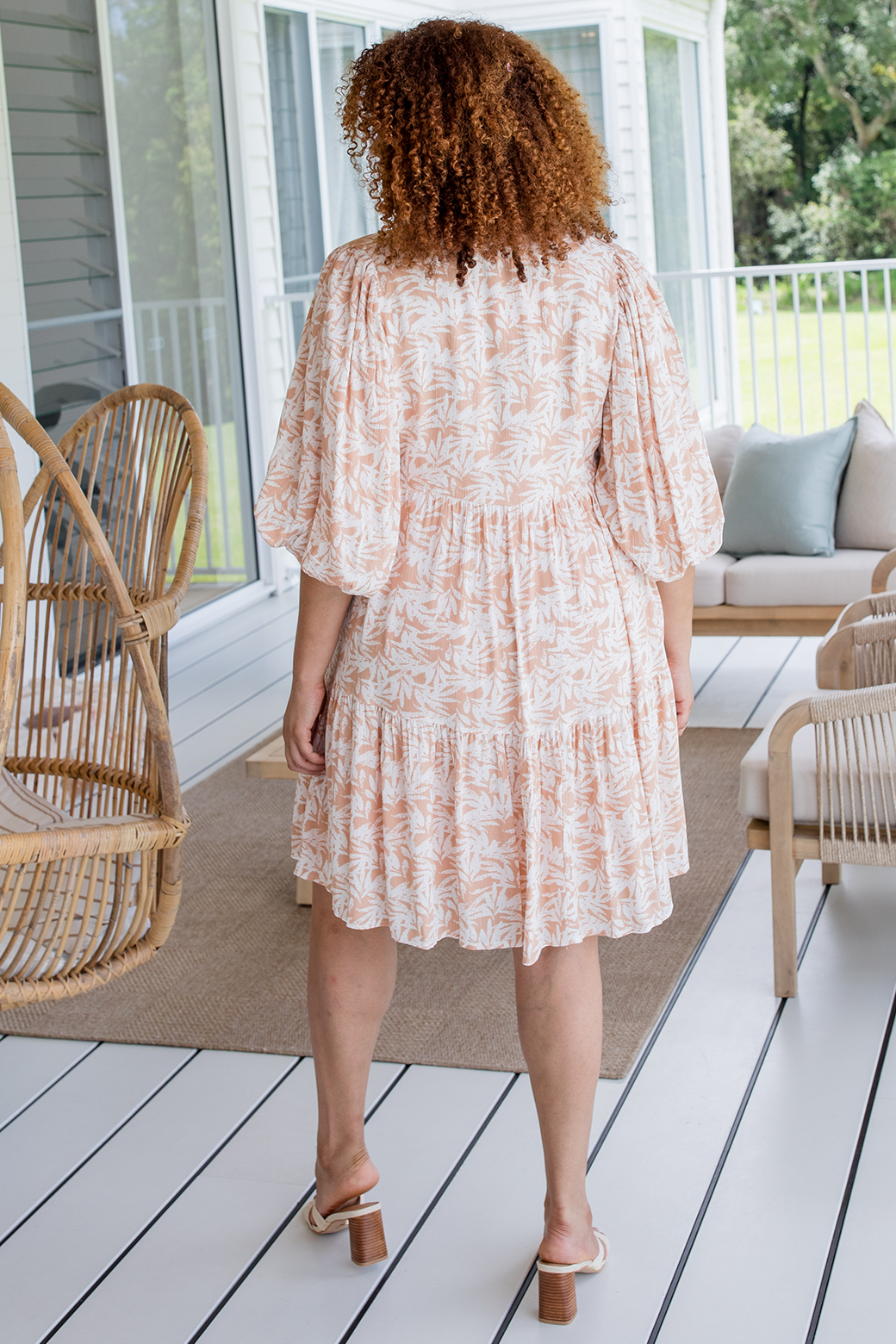 Final Sale | Tina Dress Castaway Print Latte