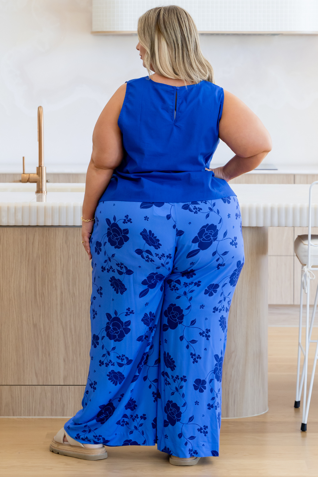 Trudy Shell Top Deep Blue