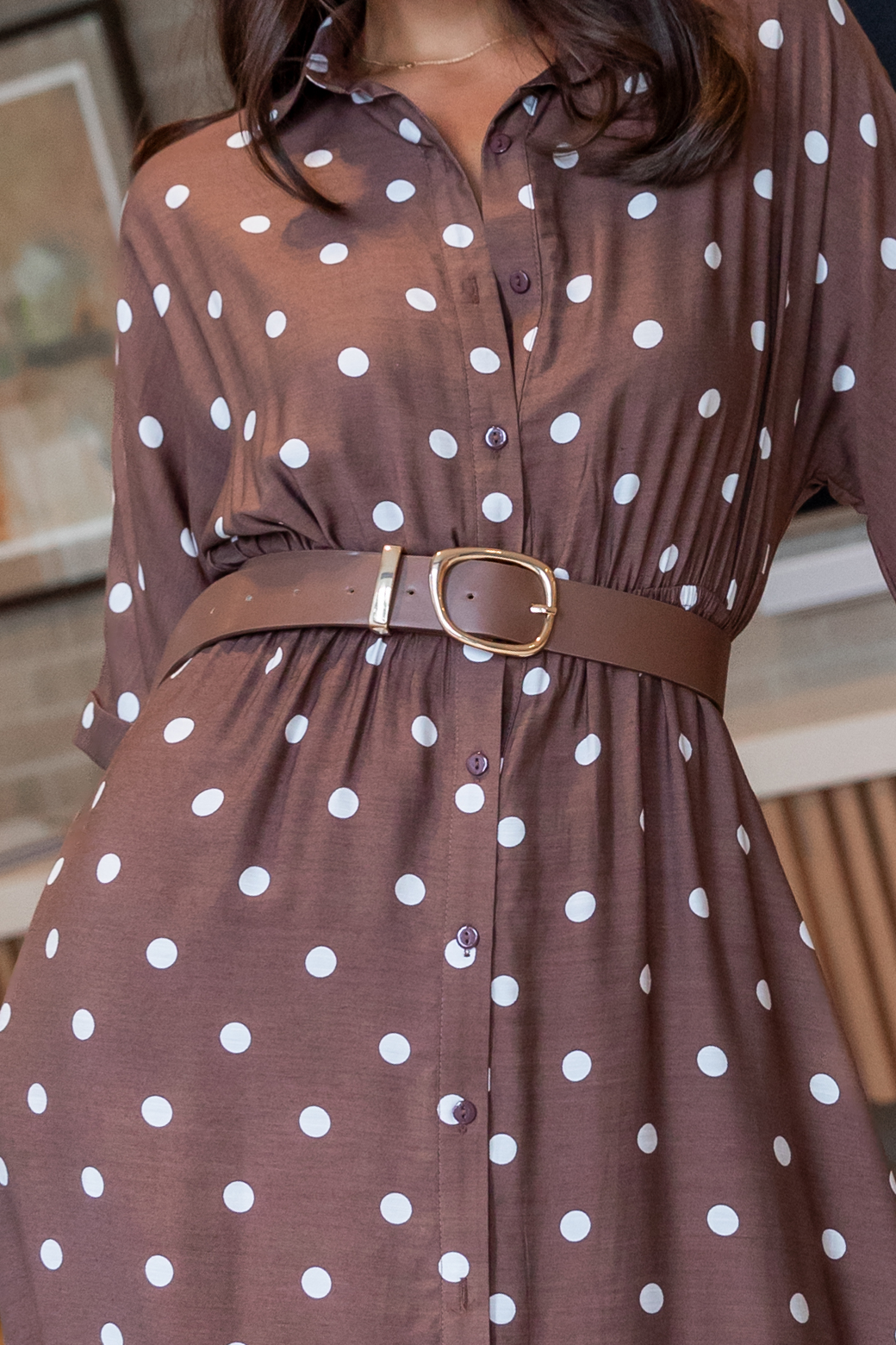 Sass Lori Belt Chocolate