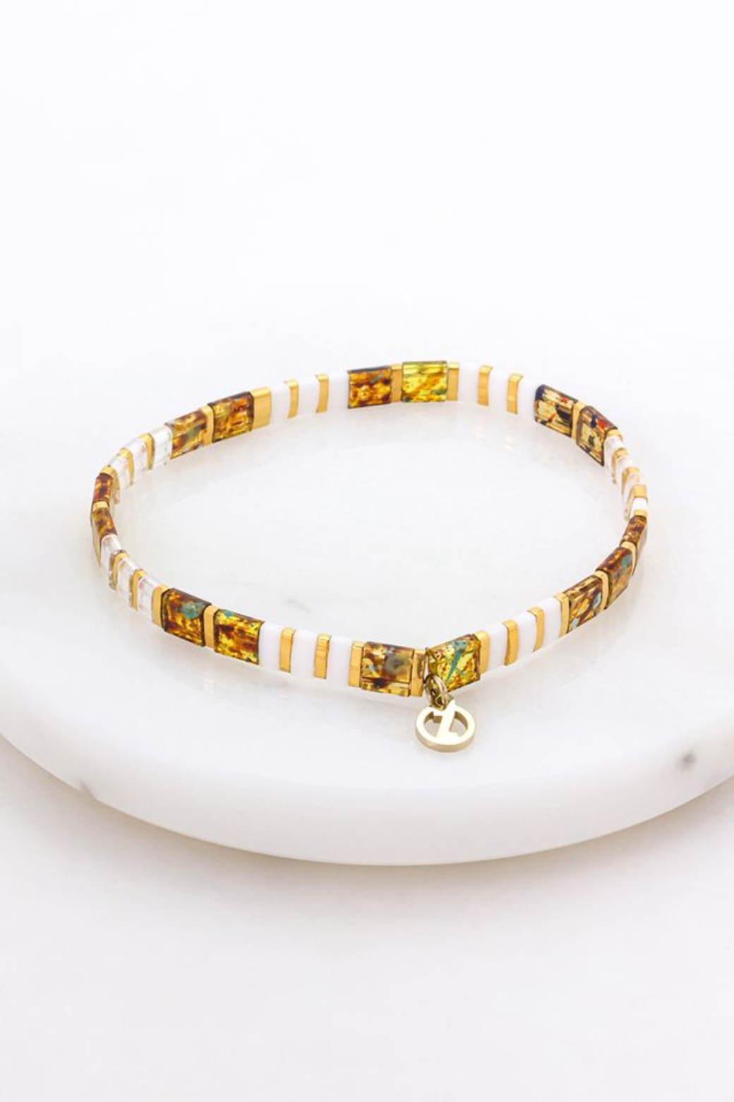 Zafino Tile Bracelet Tortoiseshell/Gold