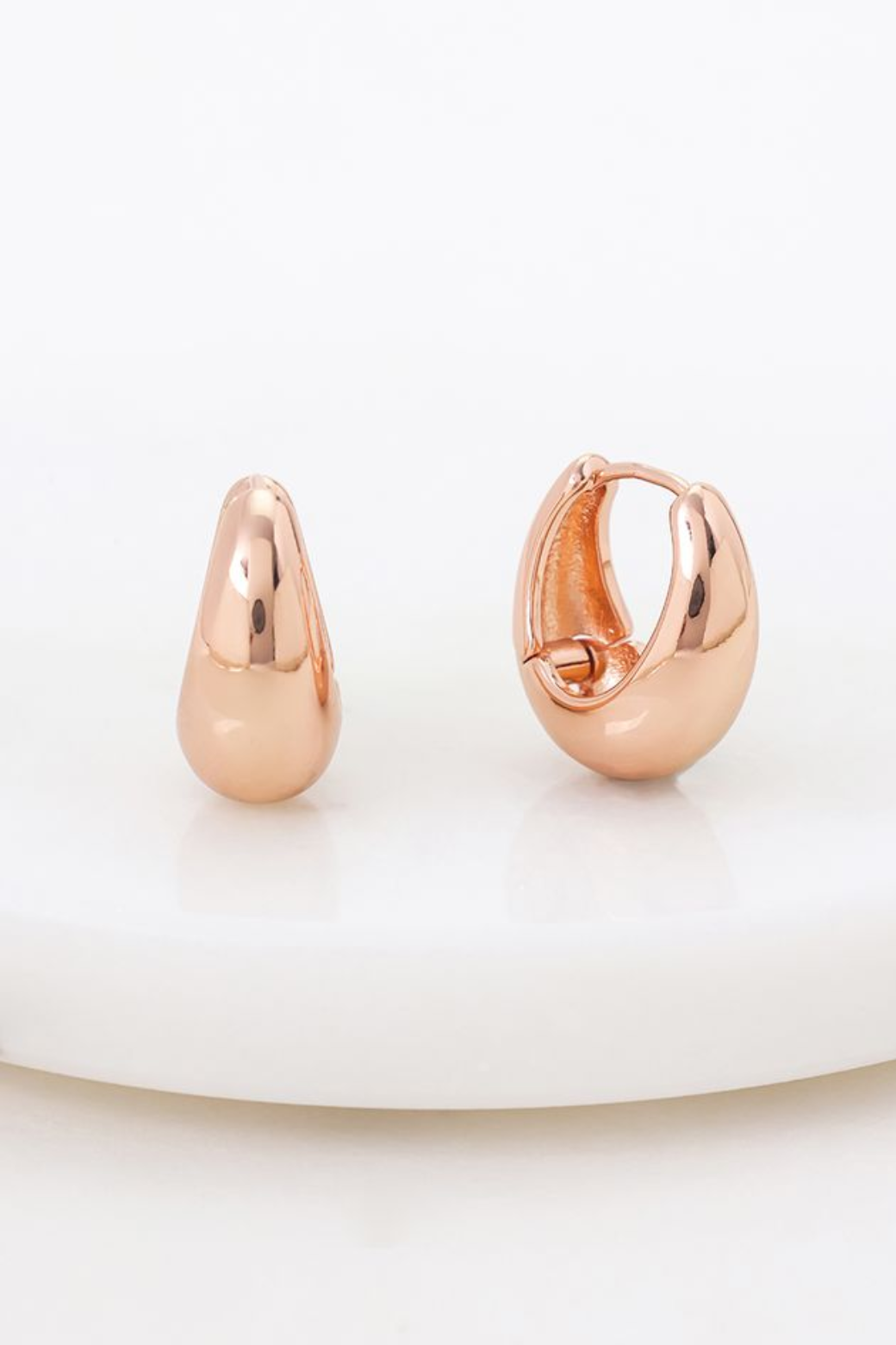 Zafino Steph Large Hoop Earring Rose Gold