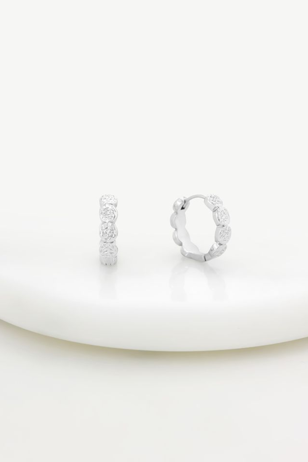 Zafino Josie Hoop Earring Silver