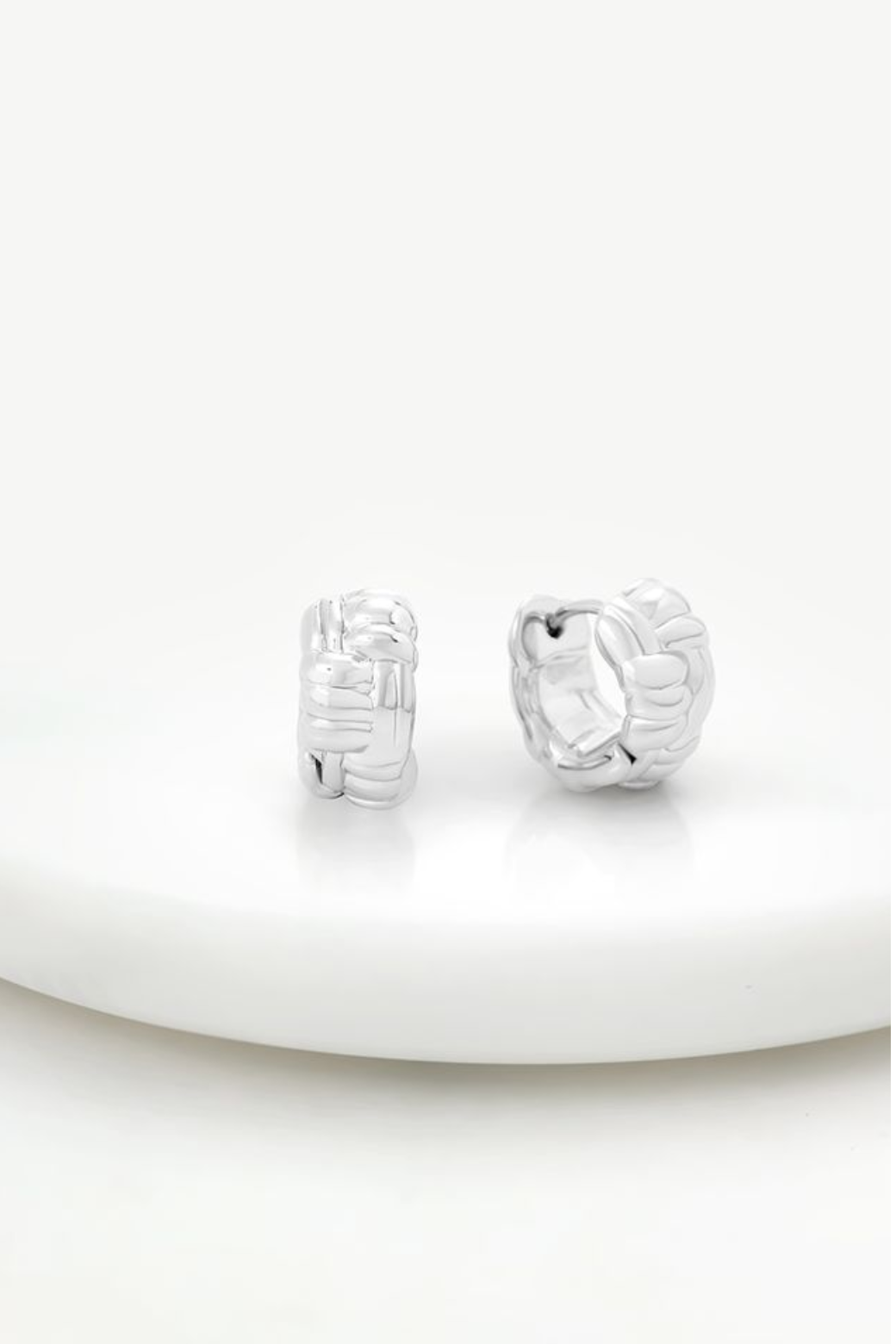 Zafino Brielle Huggie Earring Silver