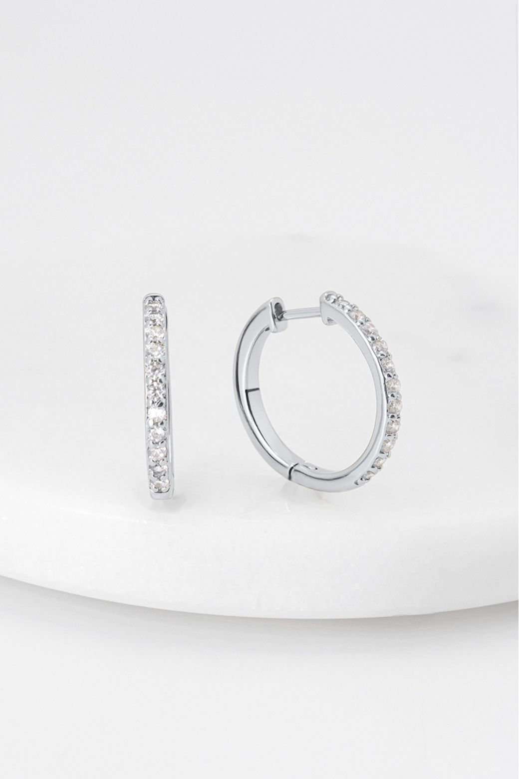 Zafino Catalina Hoop Earring Silver